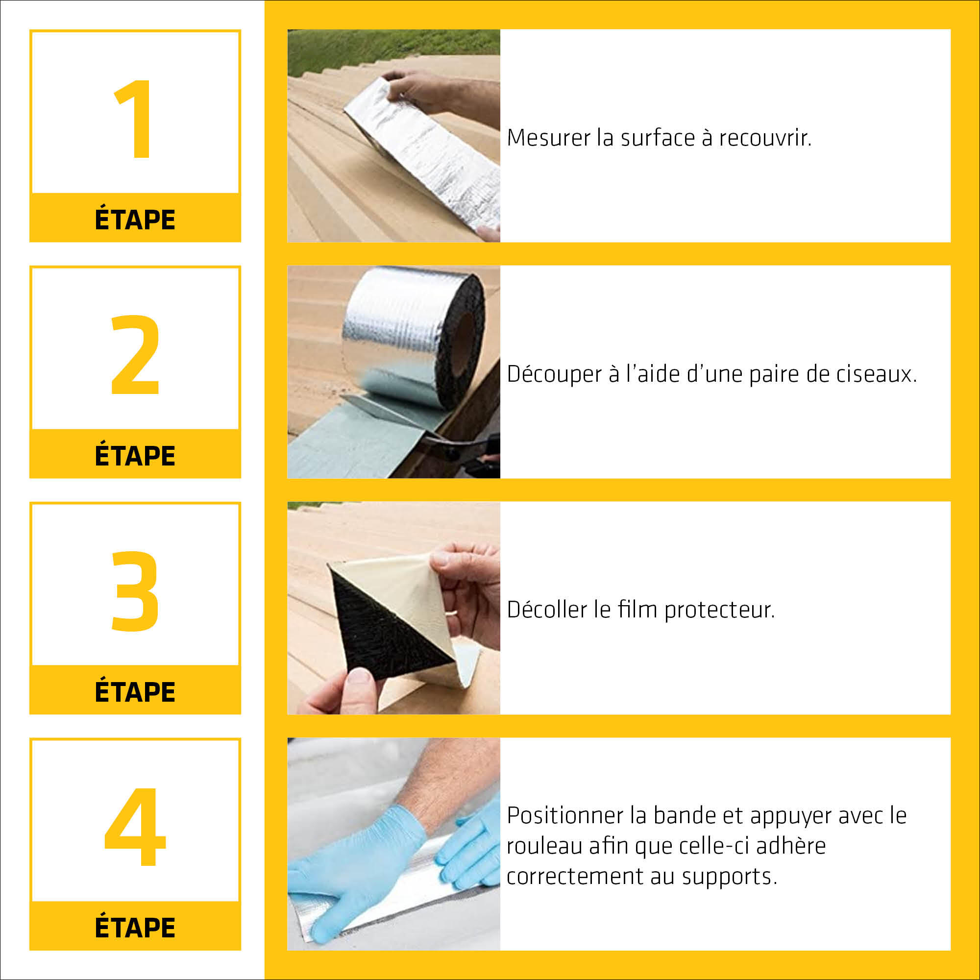 Bande adhésive d'étanchéité SIKA Multiseal L.3 x l.0.1 m 1150 g/m² - 5