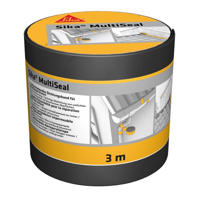 Bande adhésive d'étanchéité SIKA Multiseal L.3 x l.0.1 m 1150 g/m²