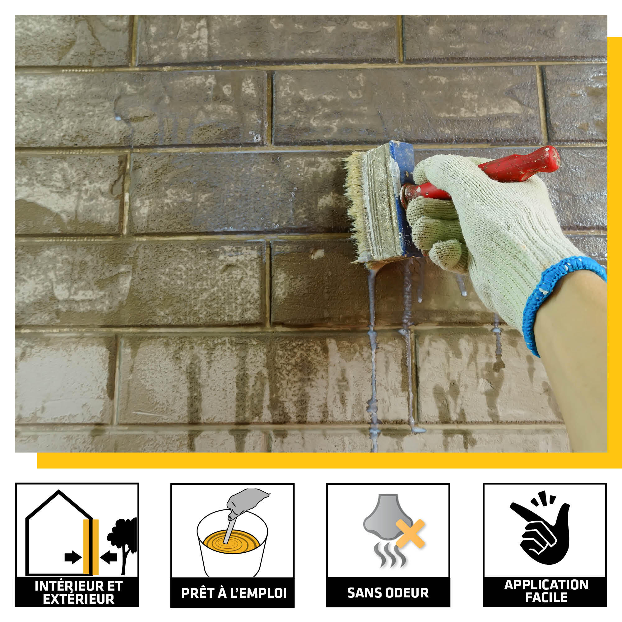 Fixateur pour mur SIKA 2 l blanc - 3