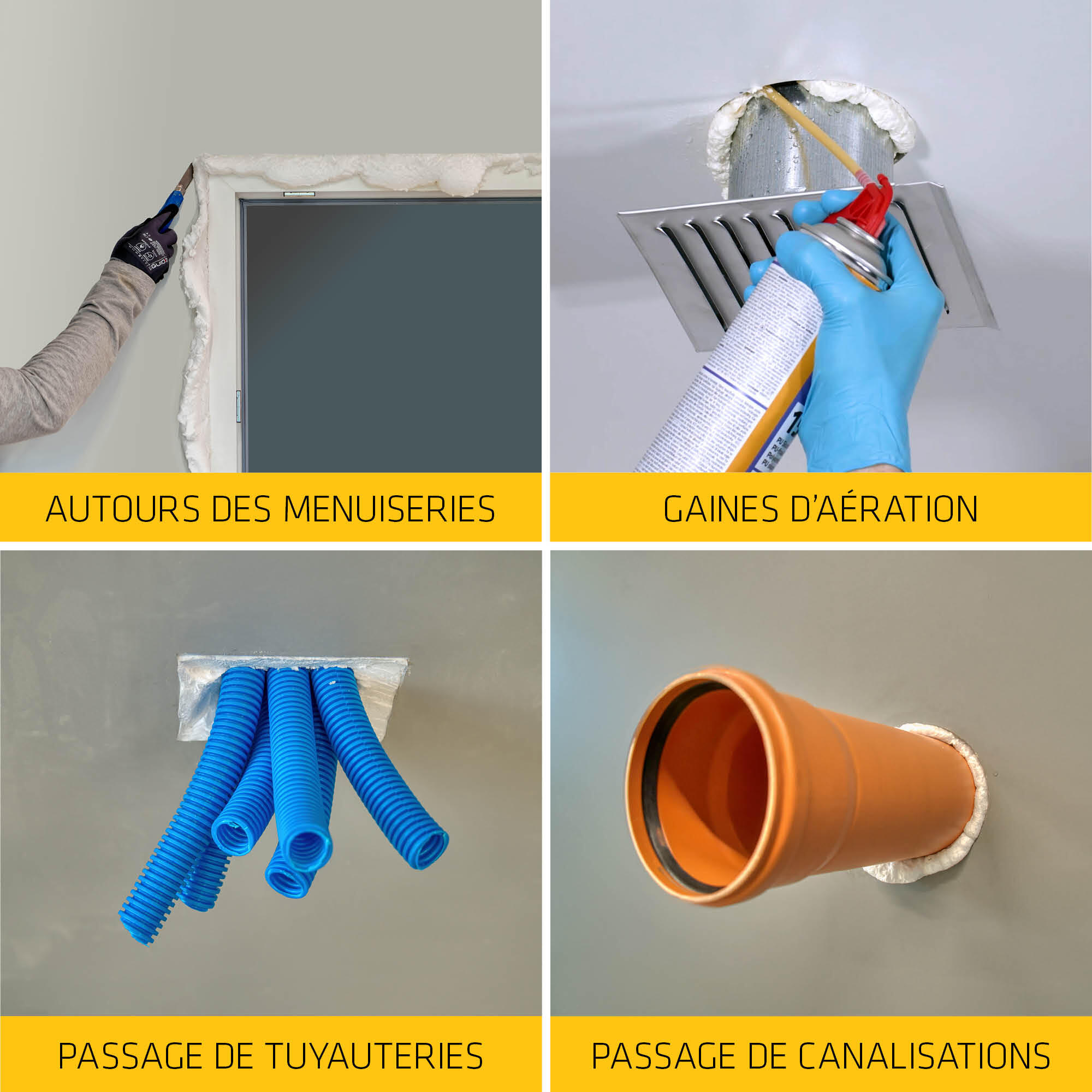 Mousse expansive multi-usages SIKA, Sika Boom 128, 750ml - 4