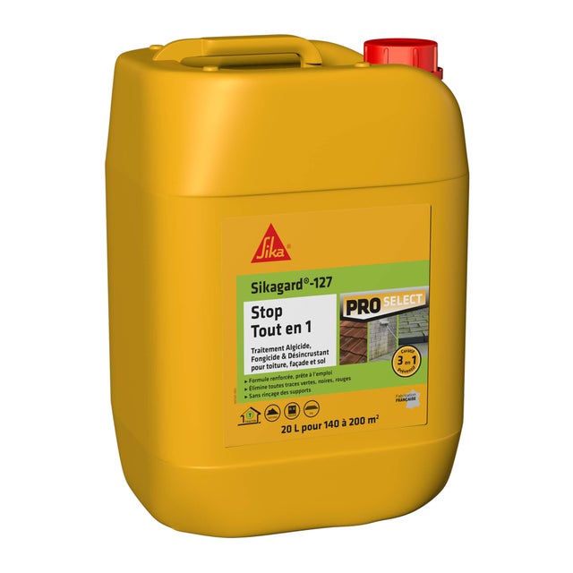 Traitement anti-dépots verts pour toiture, façade et sol  20 L SIKAGARD-127
