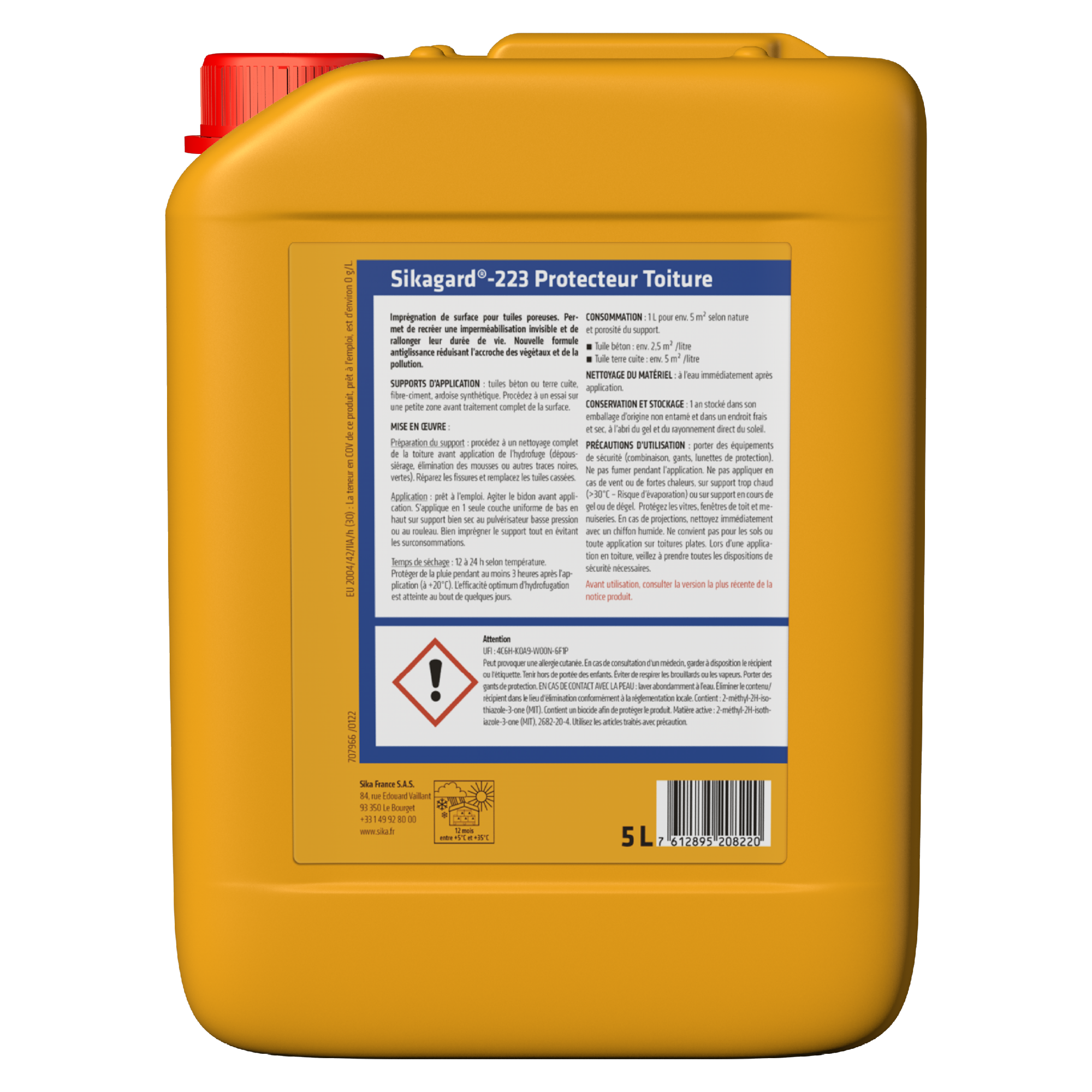 Imperméabilisant Toiture Sikagard-223 5L incolore - 2