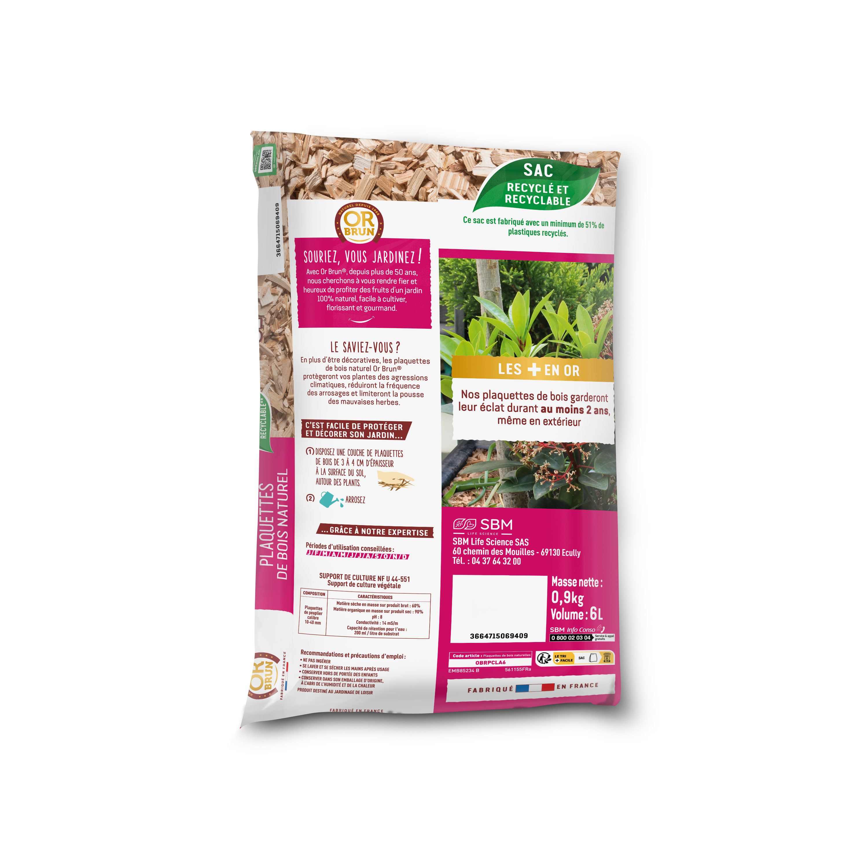 Amendement organique OR BRUN, 1.31 kg - 2