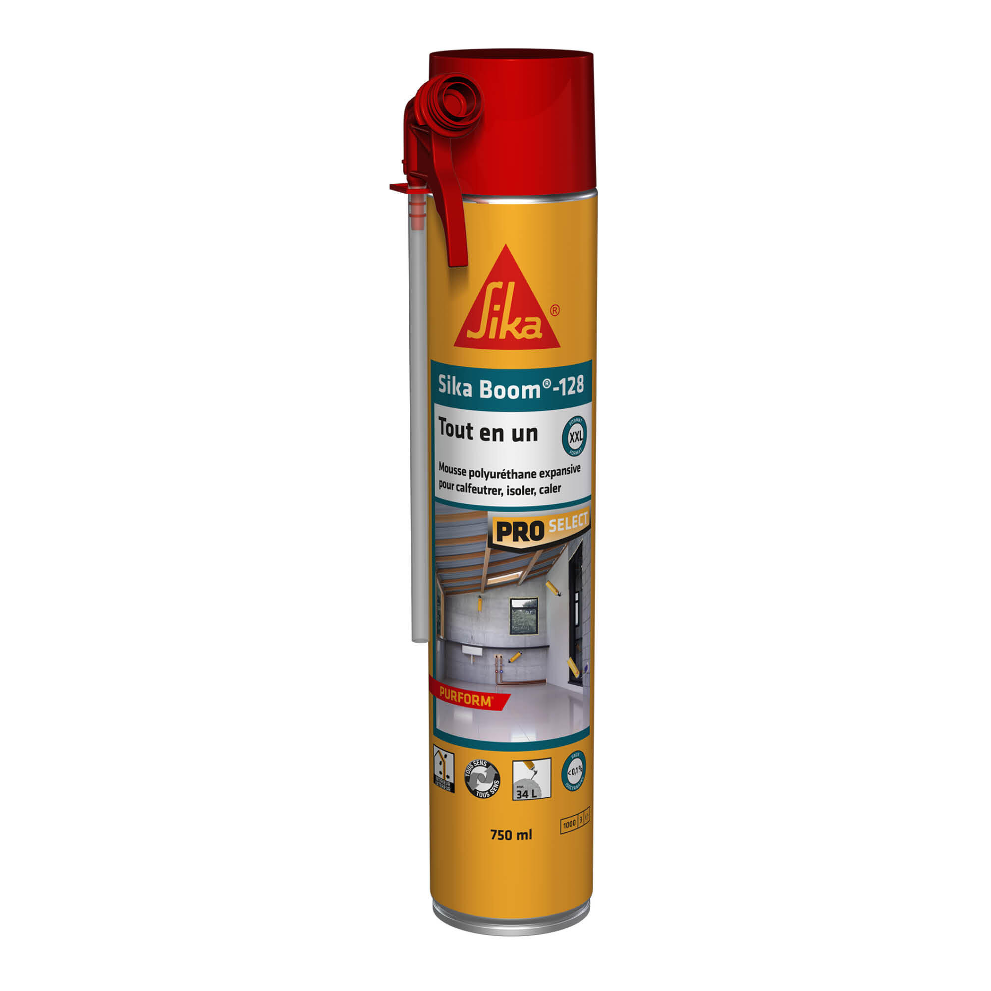 Mousse expansive multiusages SIKA, Sika Boom 128, 750ml Leroy Merlin