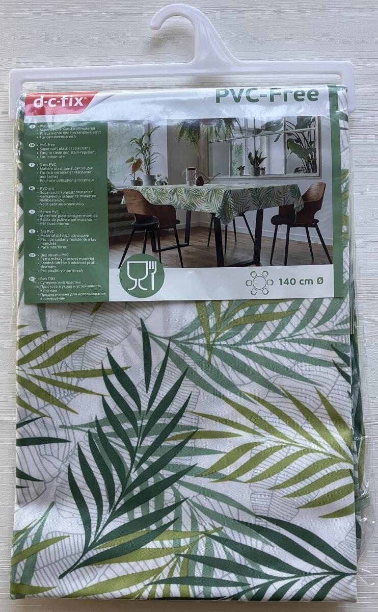 Nappe enduite rond polyester antitâche vert Rain forest - 3