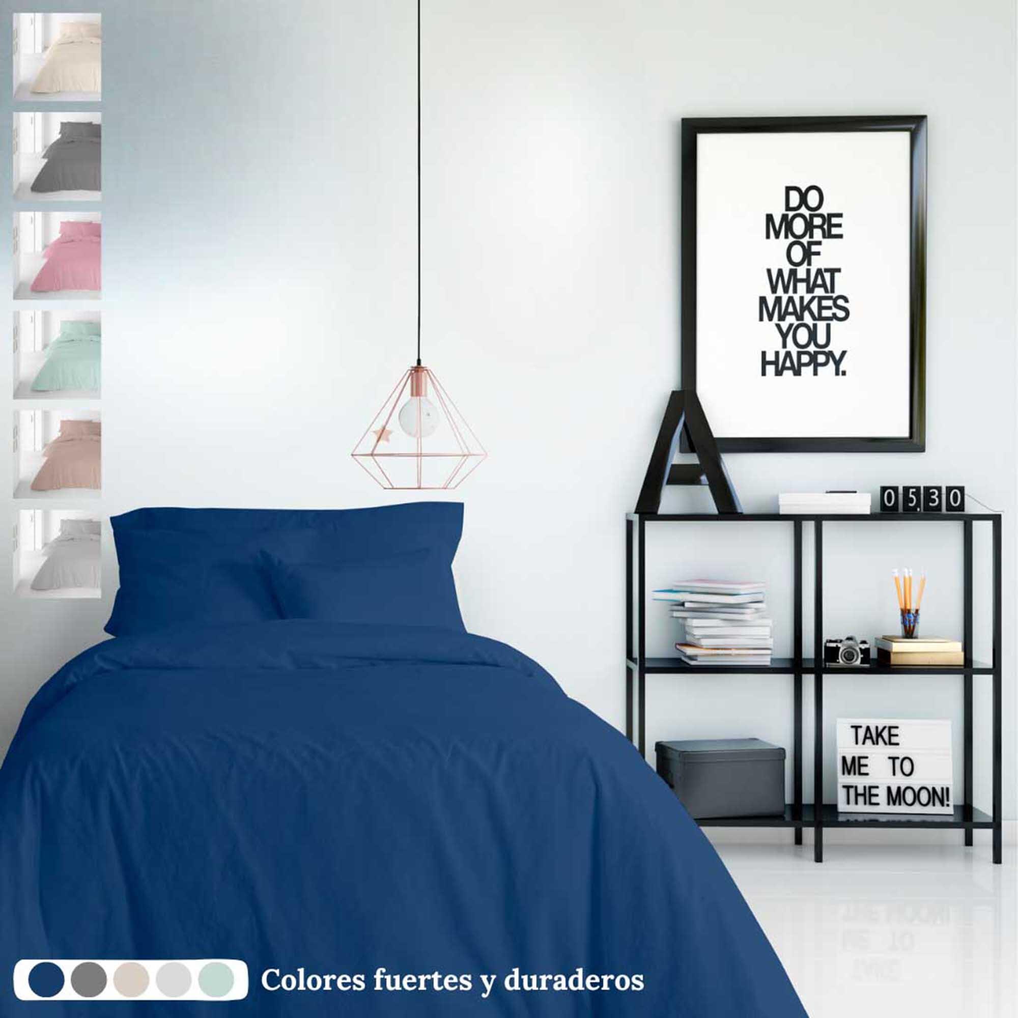 Juego funda nórdica AZUL para cama 150 cm - 4