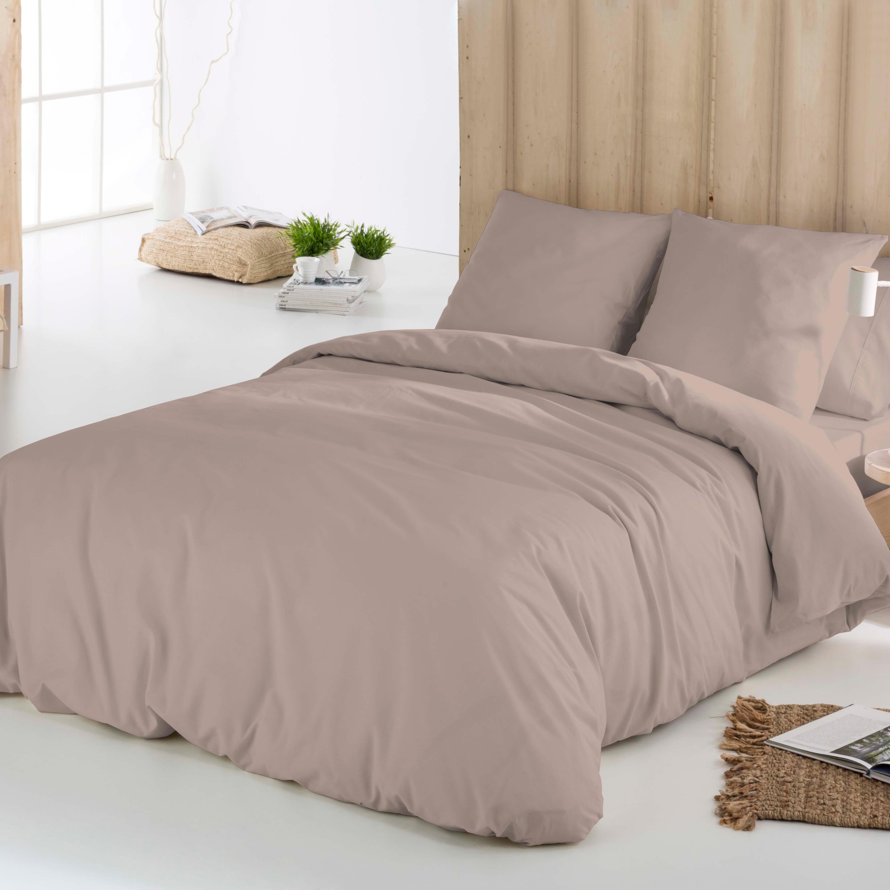 Icehome  Juego Funda Nórdica Para Cama 135 Cm Beige , Leroy Merlin