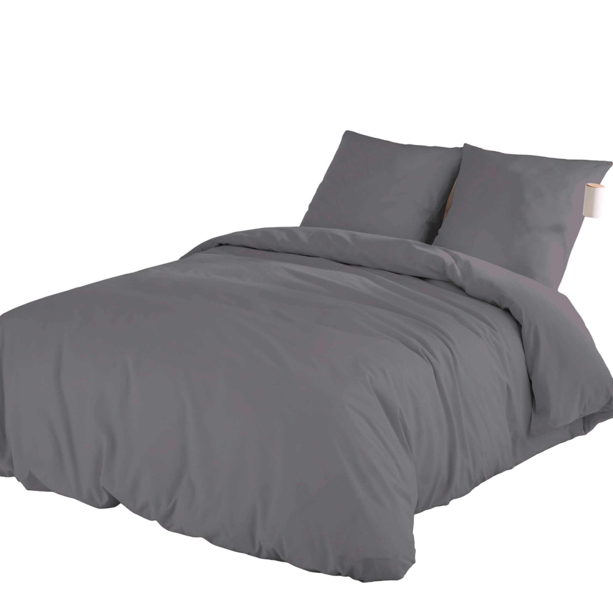 Icehome  Juego Funda Nórdica Para Cama 135 Cm Gris , Leroy Merlin