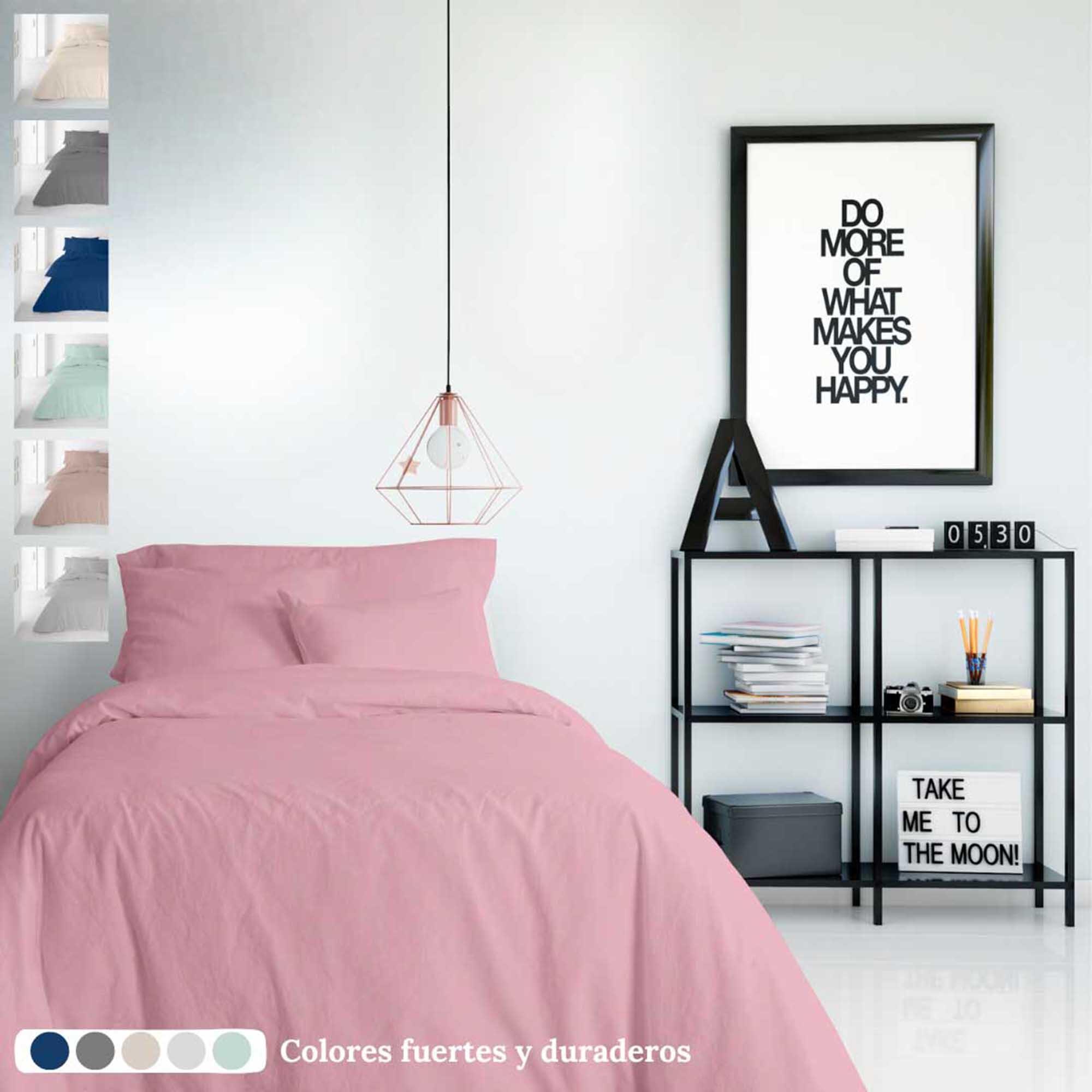 Juego funda nórdica ROSA para cama 150 cm - 4