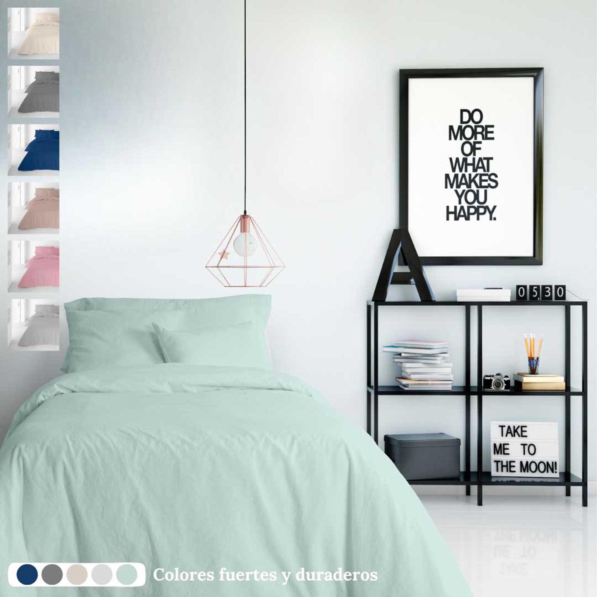 Juego funda nórdica VERDE para cama 150 cm - 4