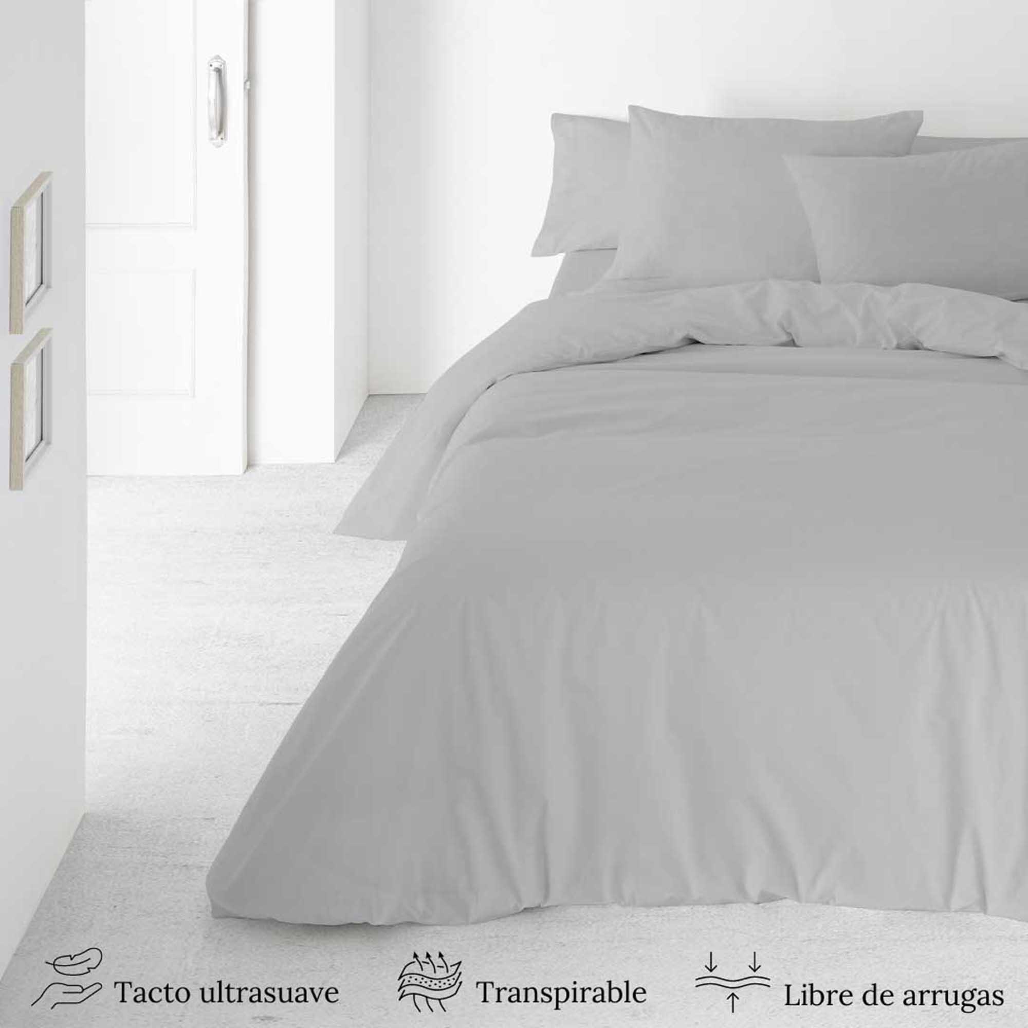 Juego funda nórdica GRIS para cama 135 cm - 6