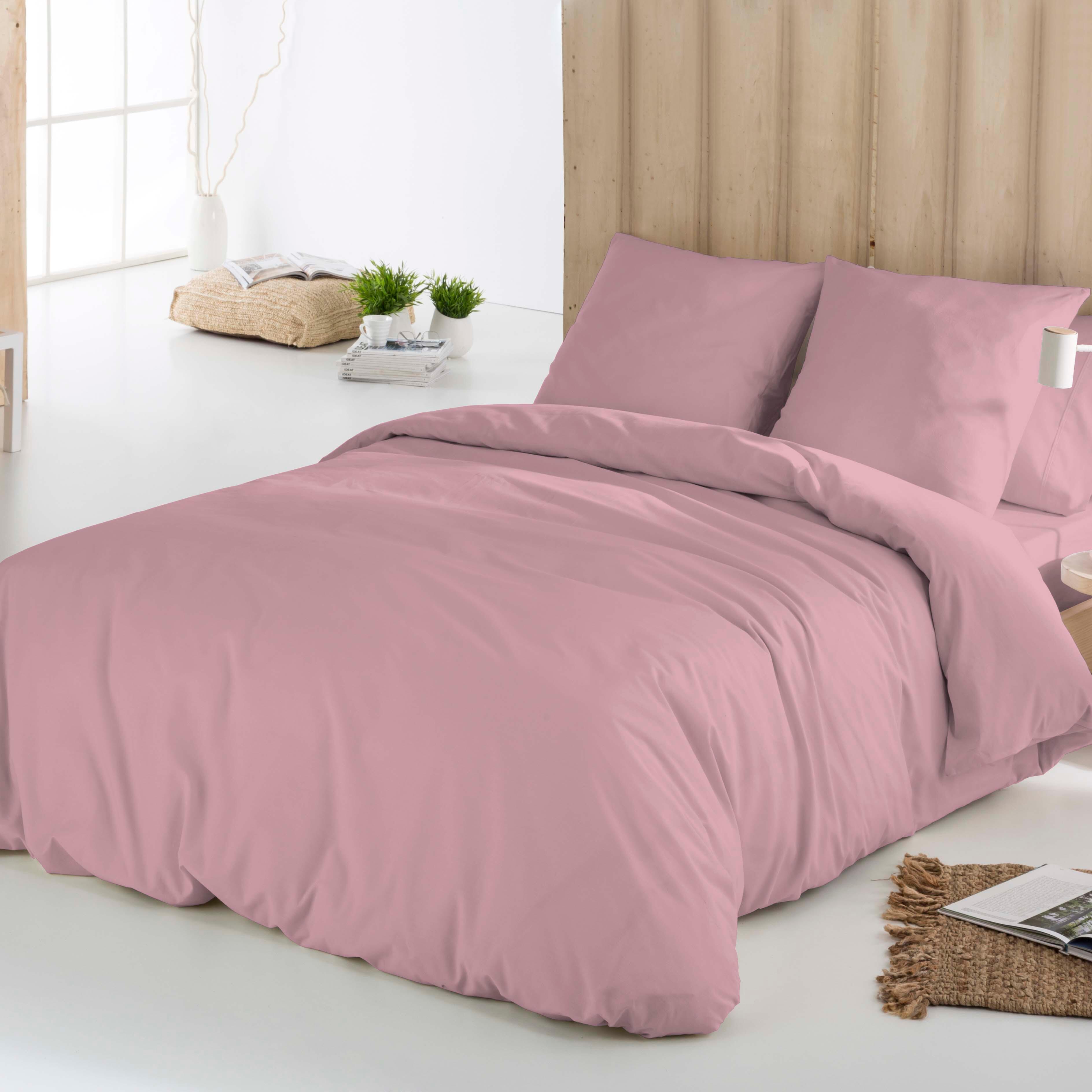 Icehome  Juego Funda Nórdica Para Cama 150 Cm Rosa , Leroy Merlin