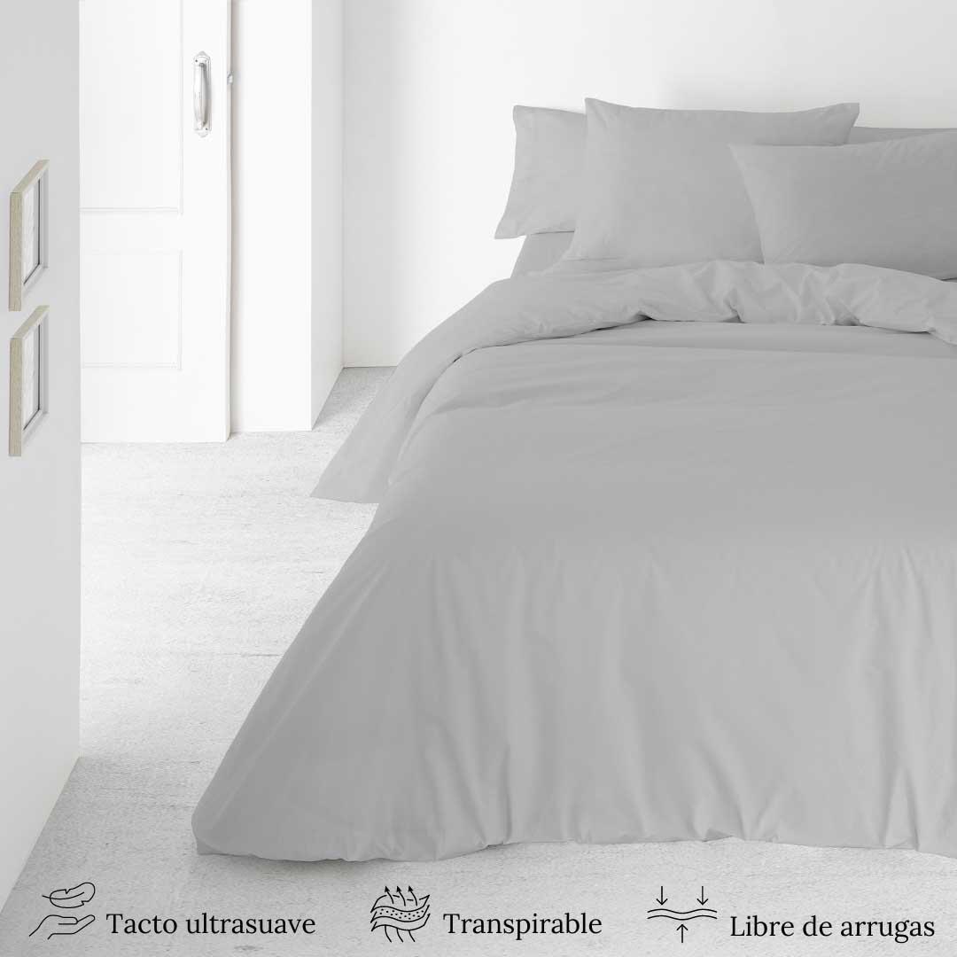 Juego funda nórdica GRIS para cama 135 cm - 5