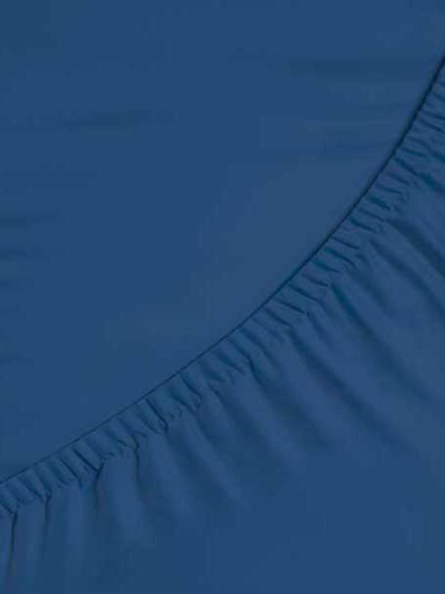 Sabana bajera AZUL para cama de 90 cm - 5