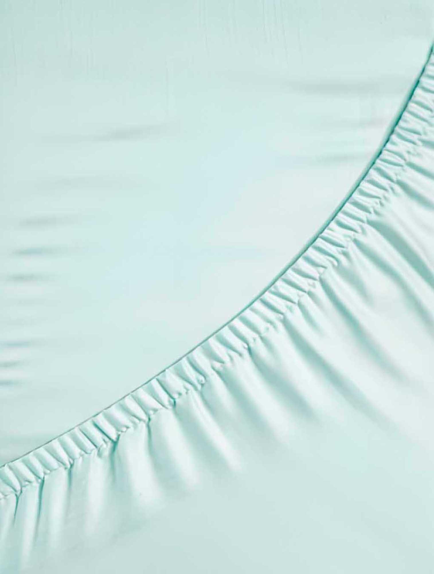 Sábana bajera VERDE para cama 135 cm - 3