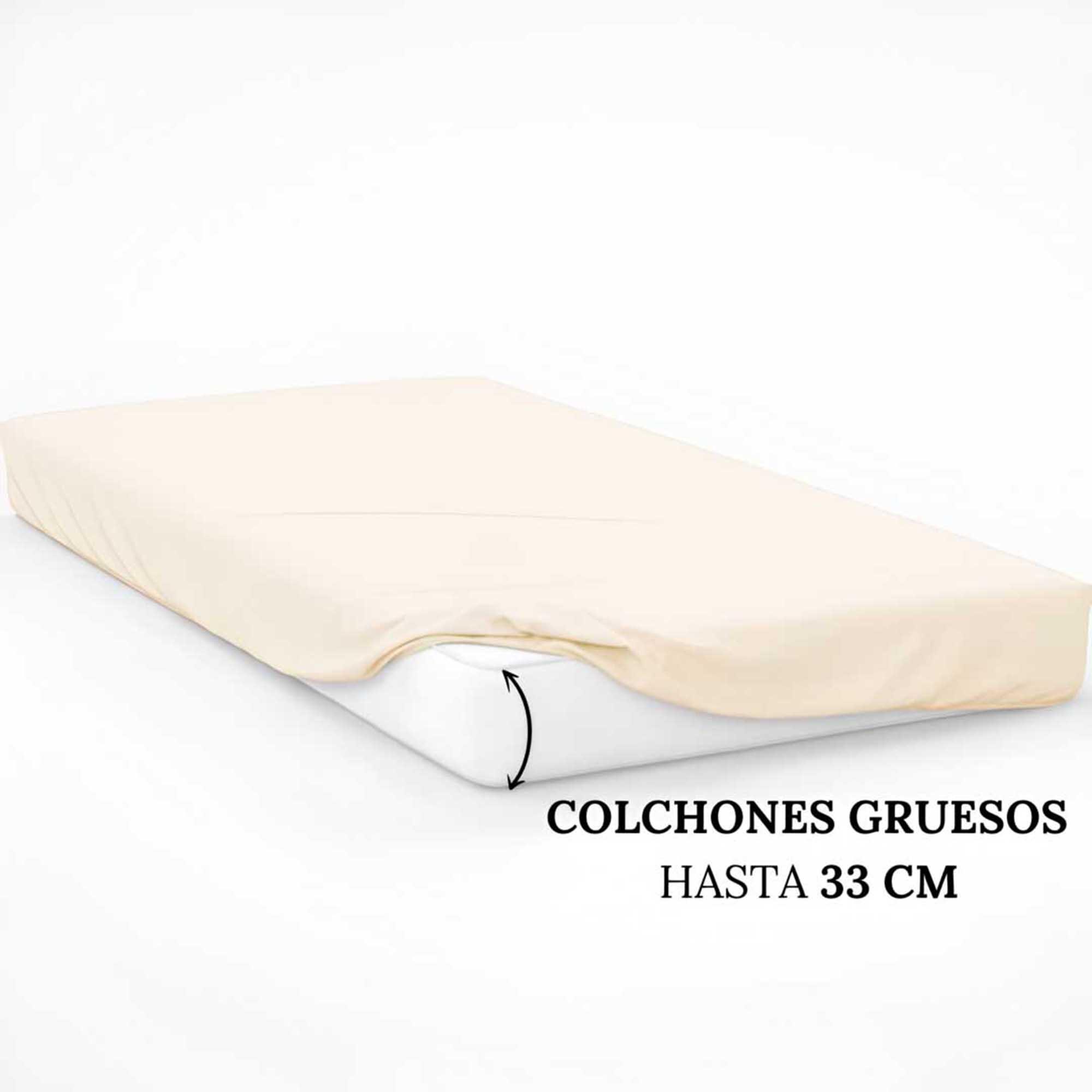 Sabana bajera PIEDRA para cama de 135 cm - 4