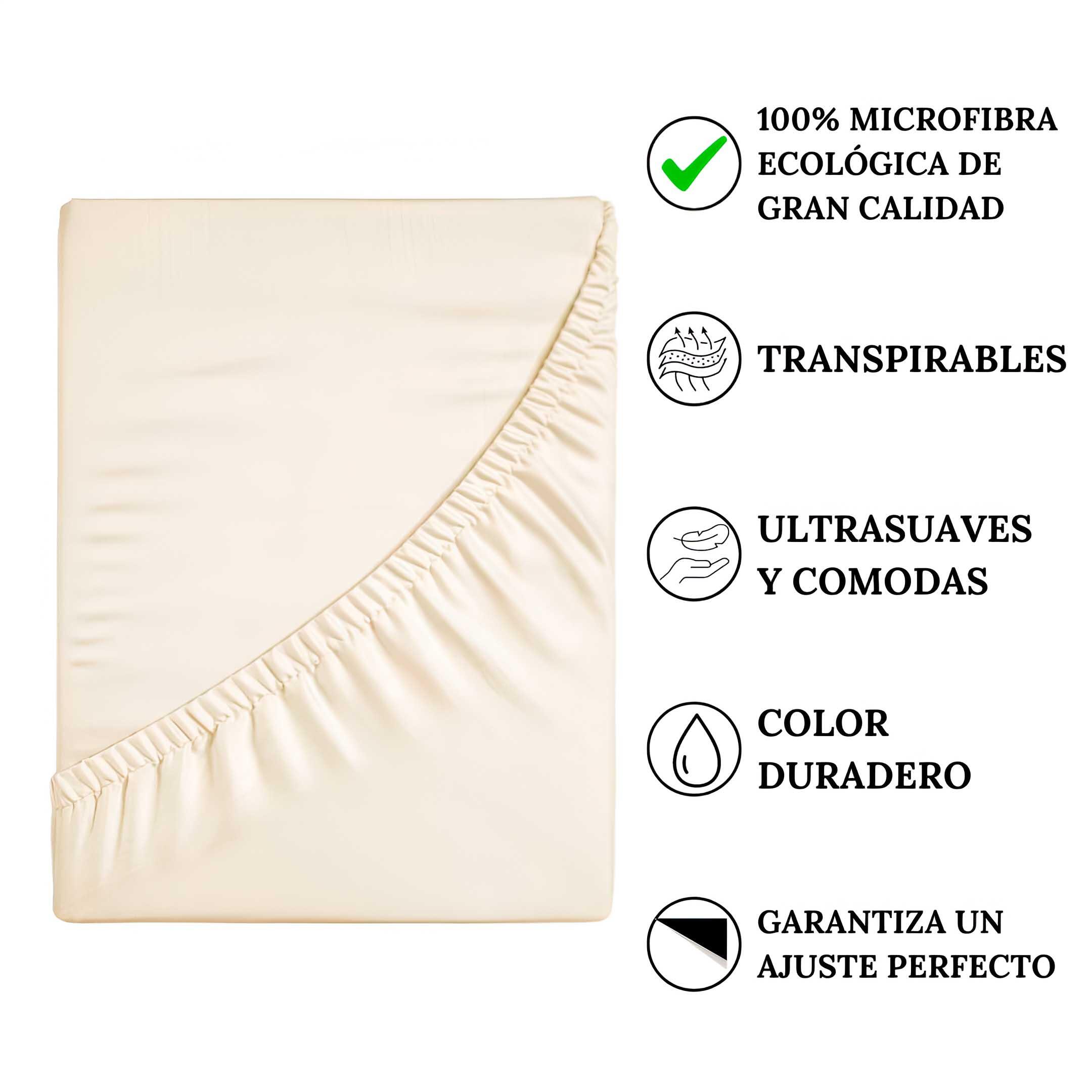Sabana bajera PIEDRA para cama de 135 cm - 3
