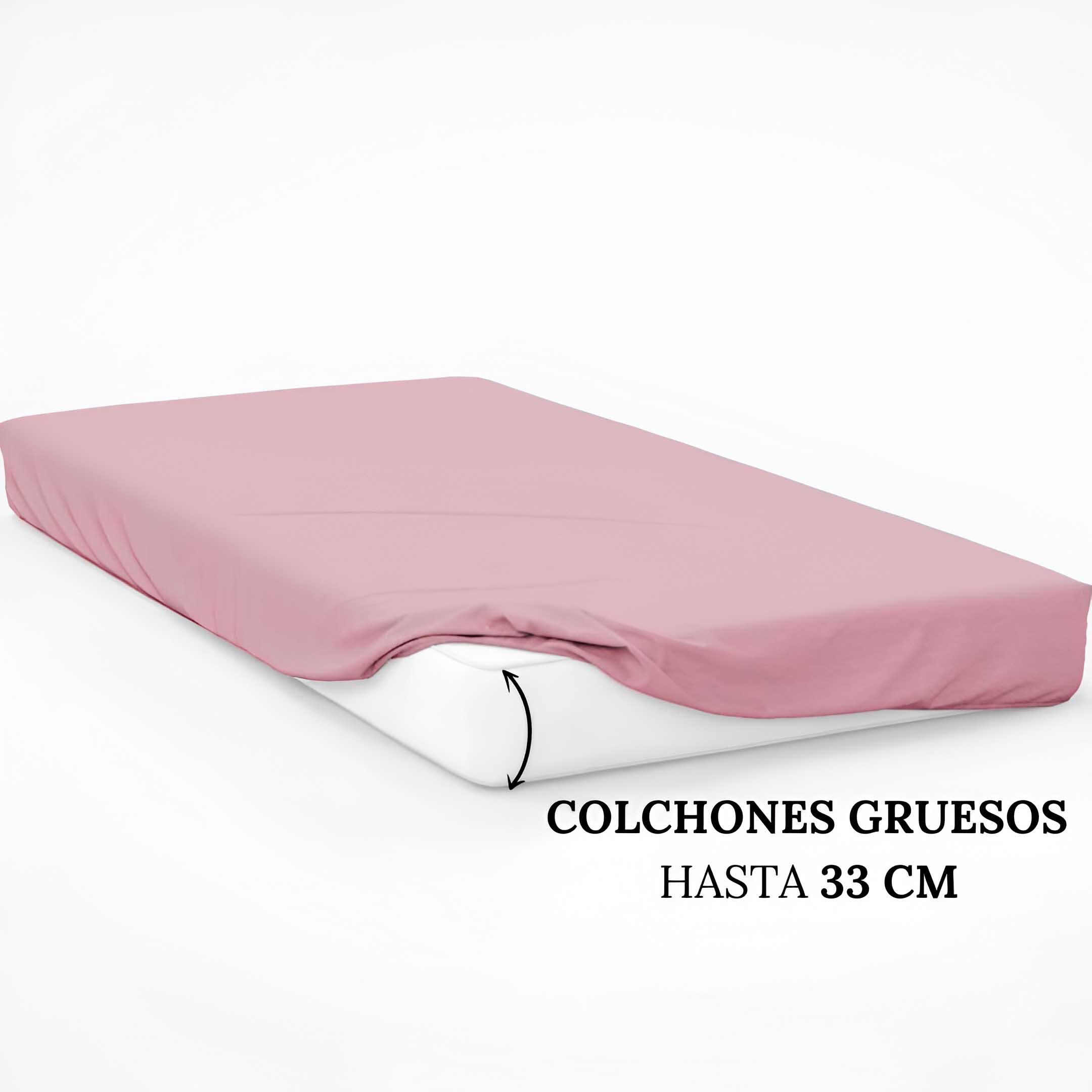 Sábana bajera ROSA para cama de 90 cm - 3