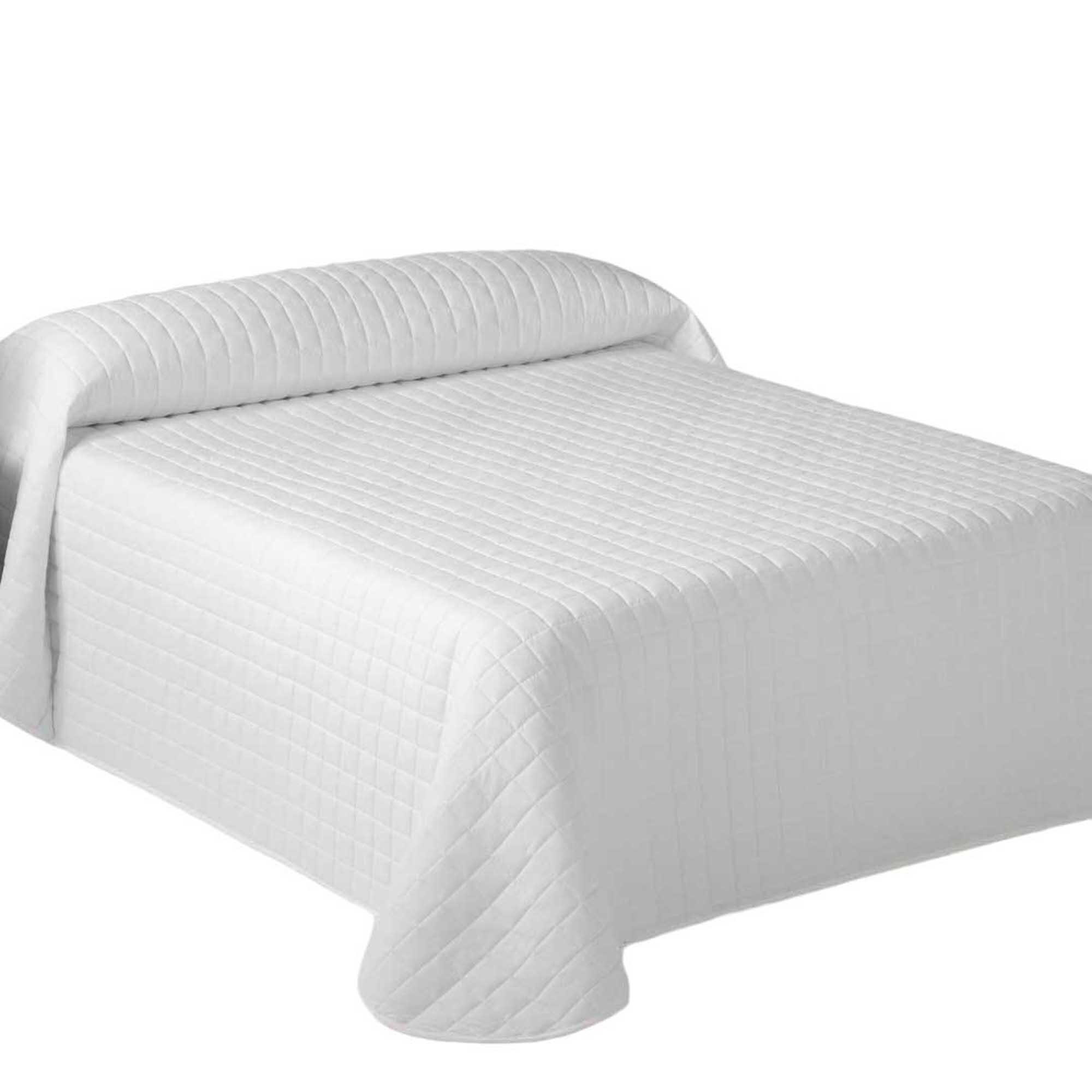 Colcha ROMBOS blanco para cama de 150 cm - 2