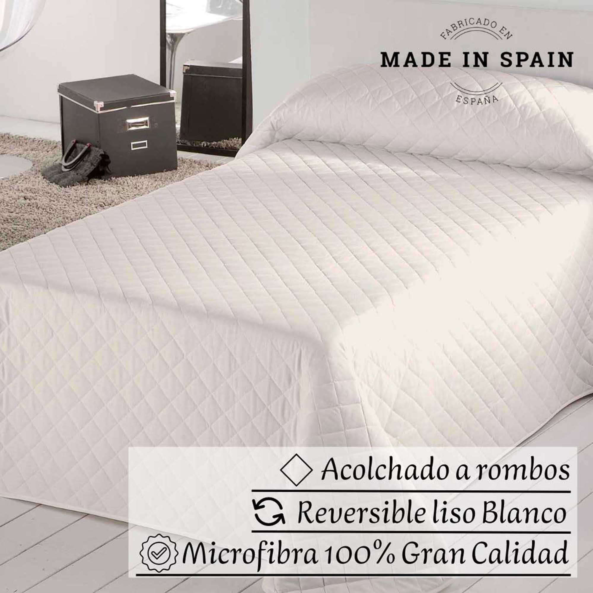 Colcha ROMBOS gris para cama 180 cm - 6