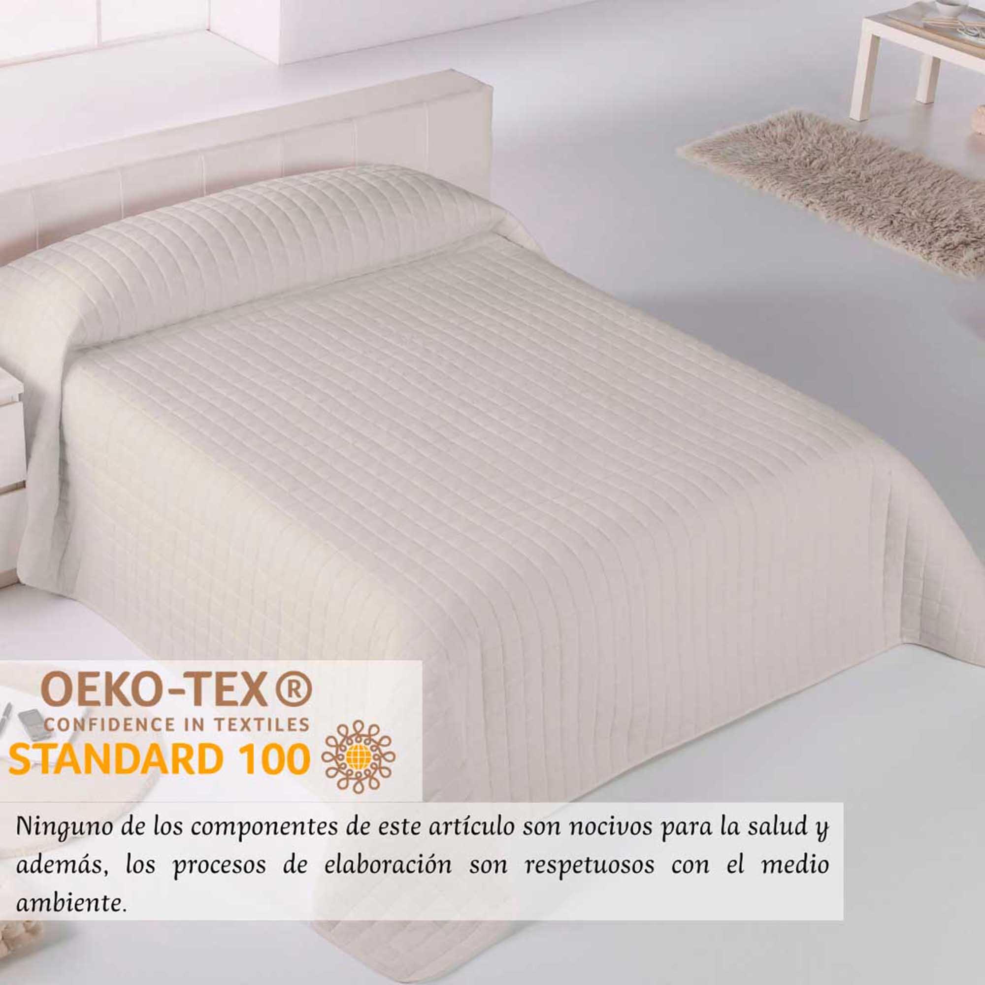 Colcha ROMBOS gris para cama 180 cm - 5
