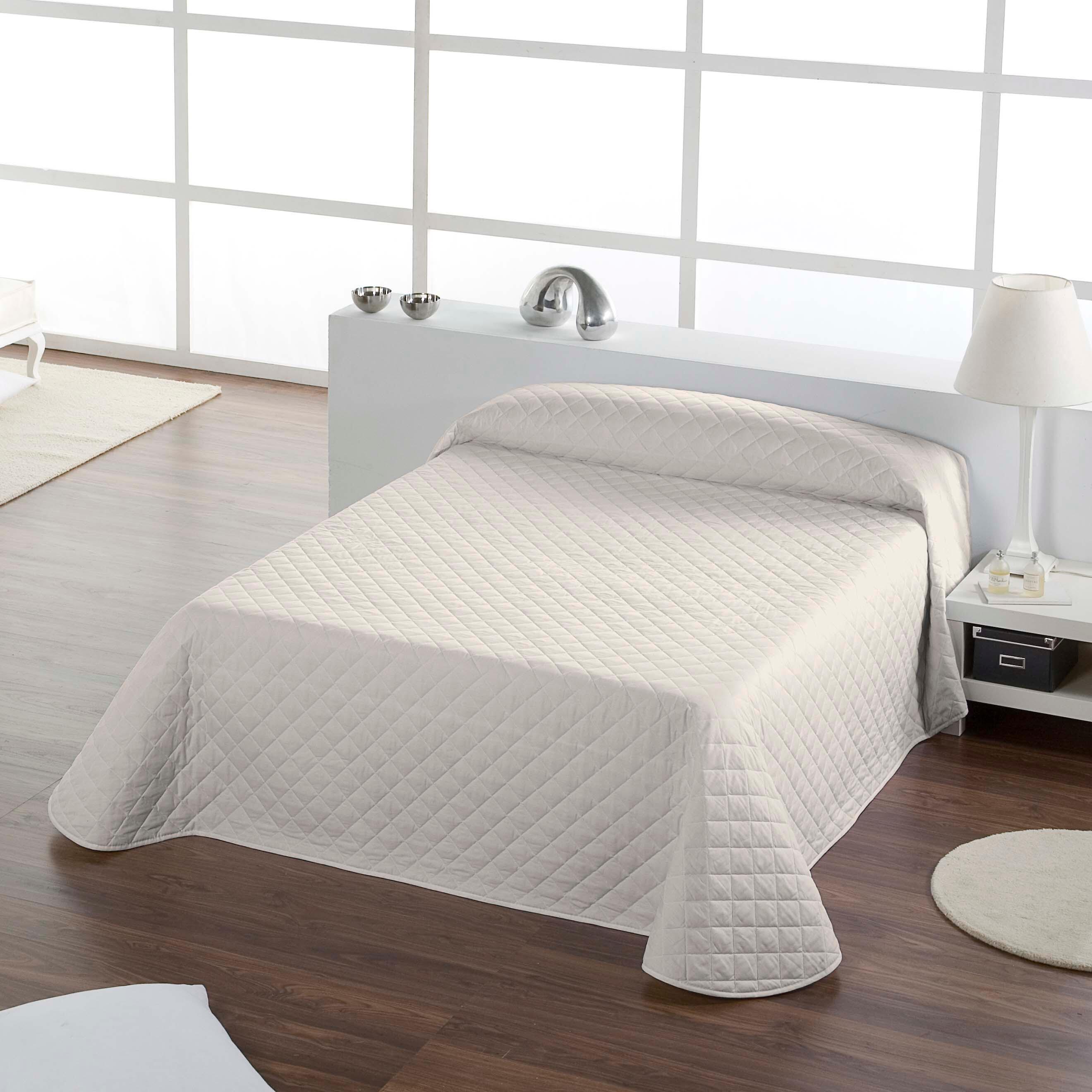 Colcha ROMBOS gris para cama 180 cm - 4