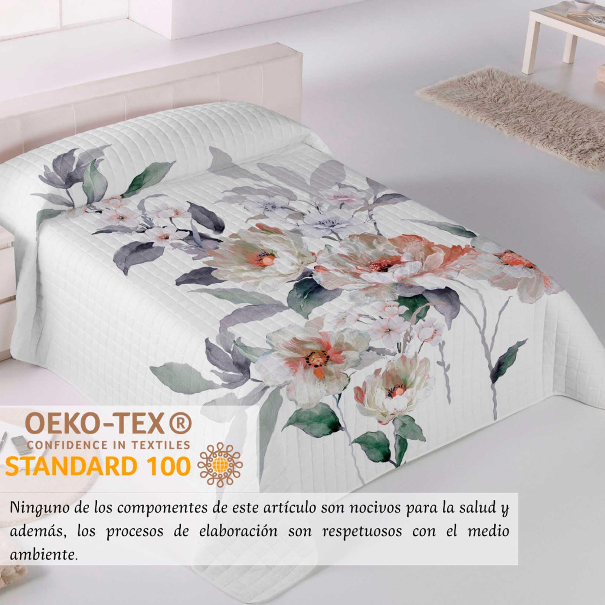 Colcha de cama CHEER 180x270 cm blanco para cama 90 cm - 3