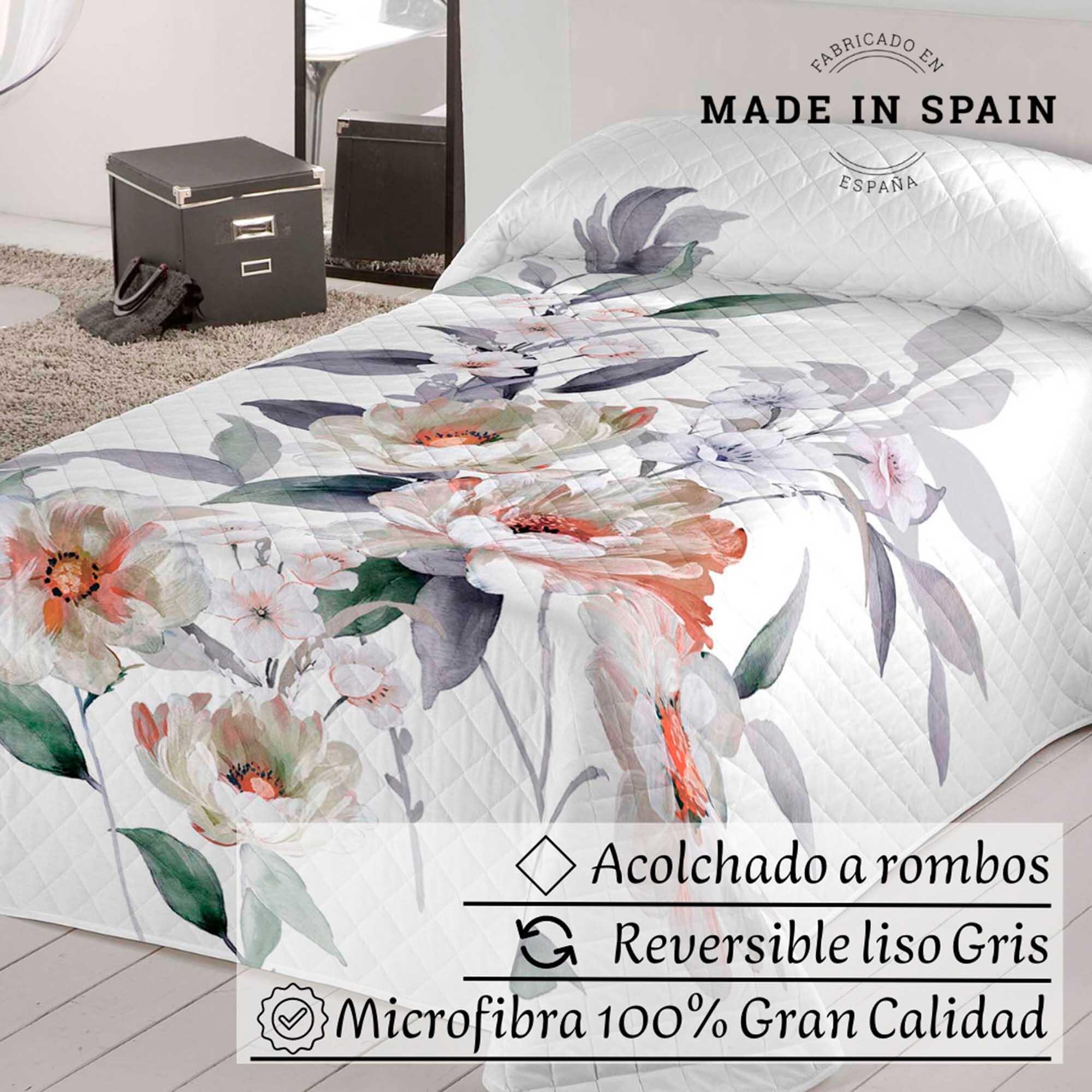 Colcha de cama CHEER 250x270 cm blanco para cama 150 cm - 5