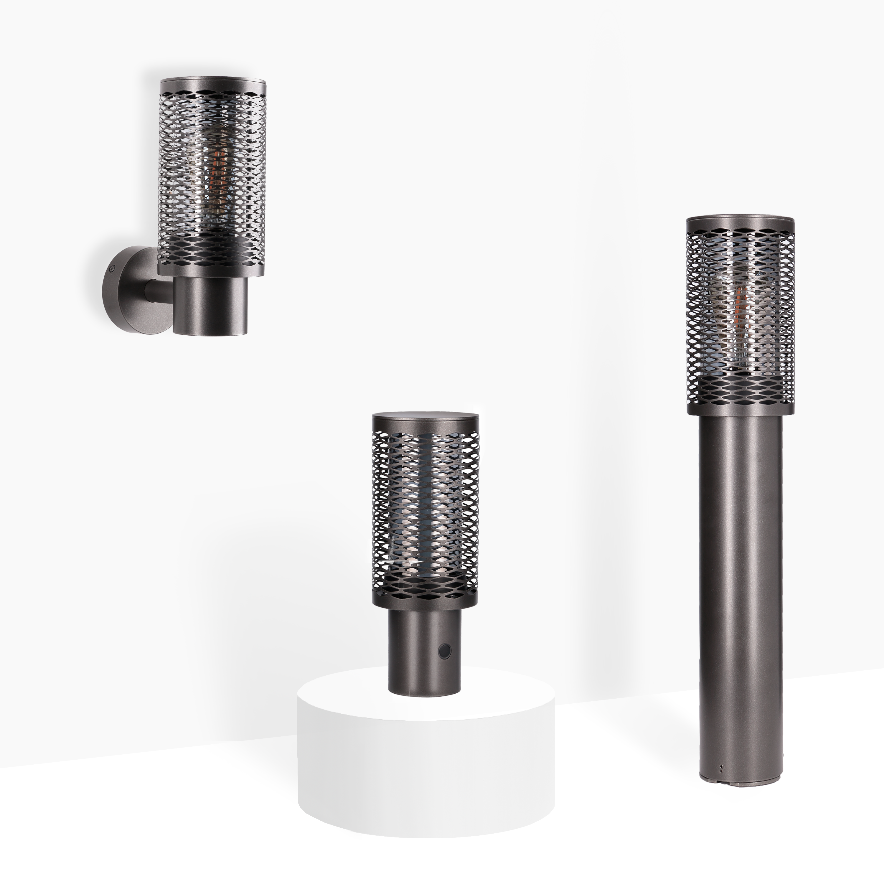 Baliza de jardín LED exterior Tama INSPIRE 65 cm marrón resistencia IP65 - 13