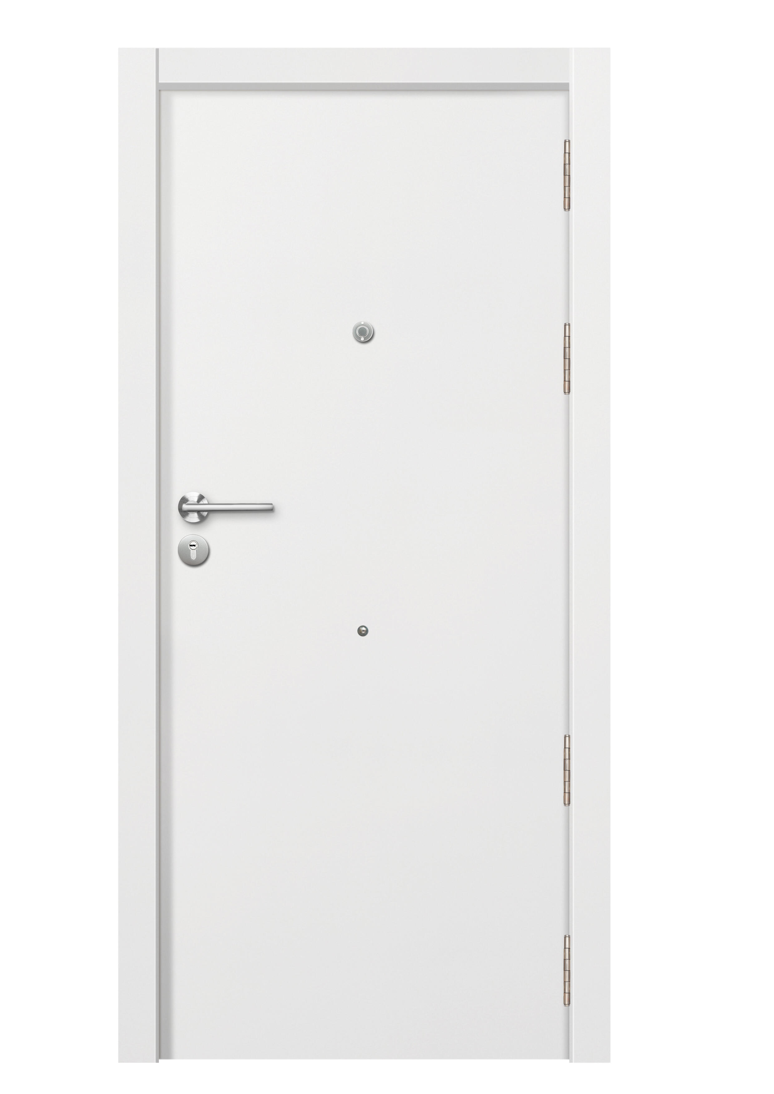Puerta de entrada blindada serie 3P provenzal sapelly / interior liso  blanco apertura izquierda 205x86cm - 14