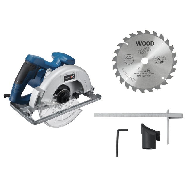 Scie circulaire filaire DEXTER, 1200.0 W, 185 mm