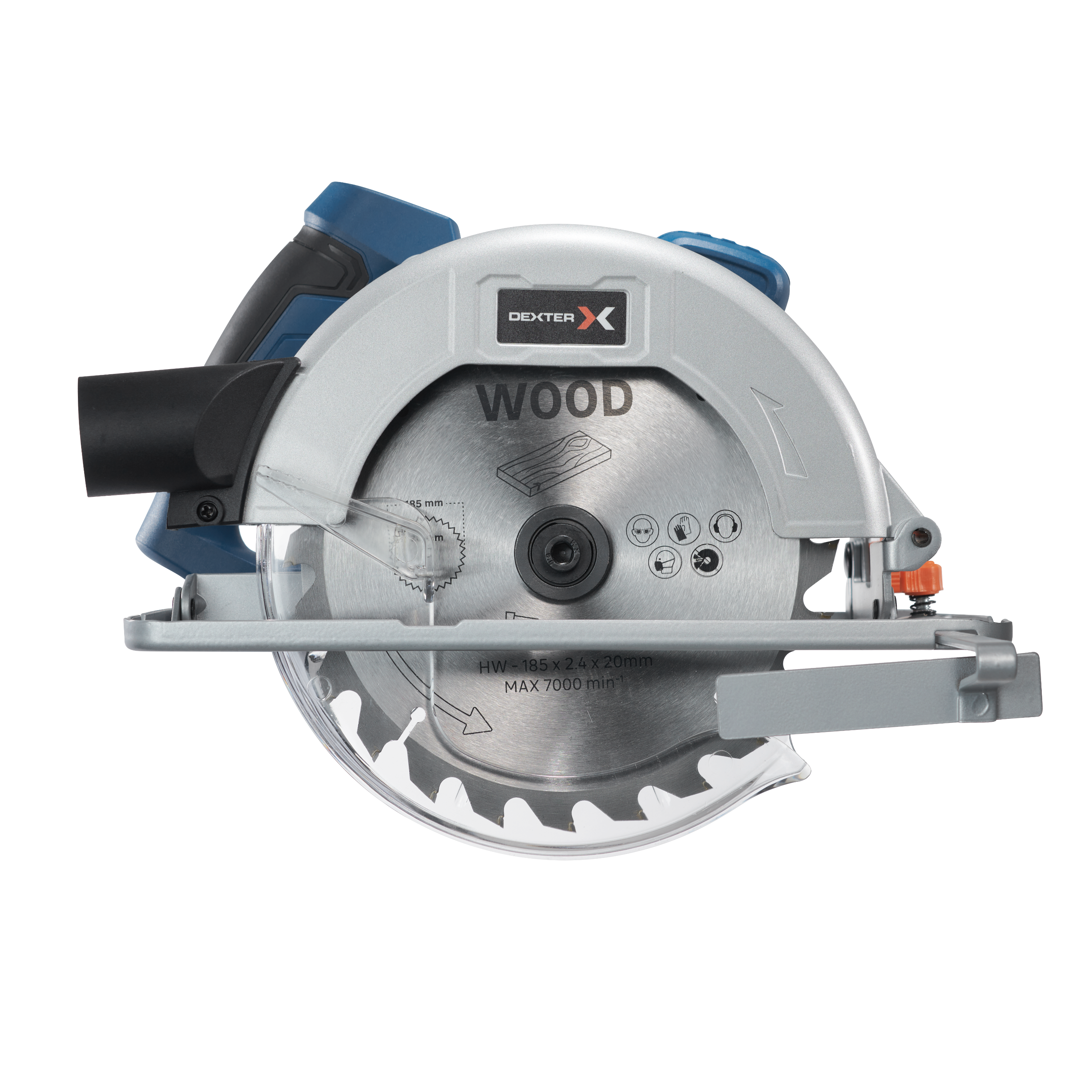 Scie circulaire filaire DEXTER, 1200.0 W, 185 mm - 2