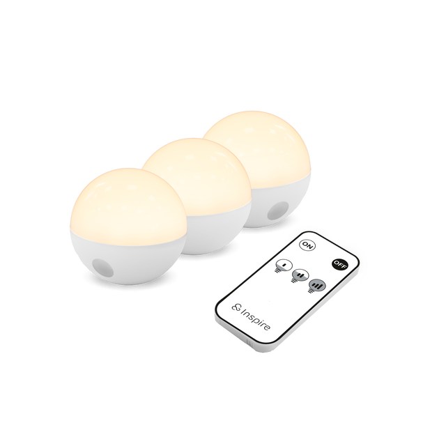 Candeeiro de exterior com fonte de luz 3 luzes 200lm branco Inspire