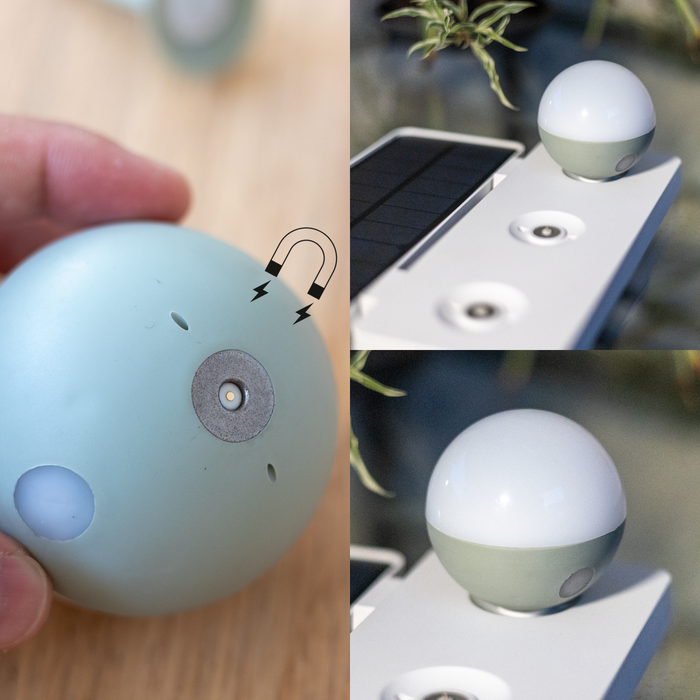 Lámpara led de recarga solar