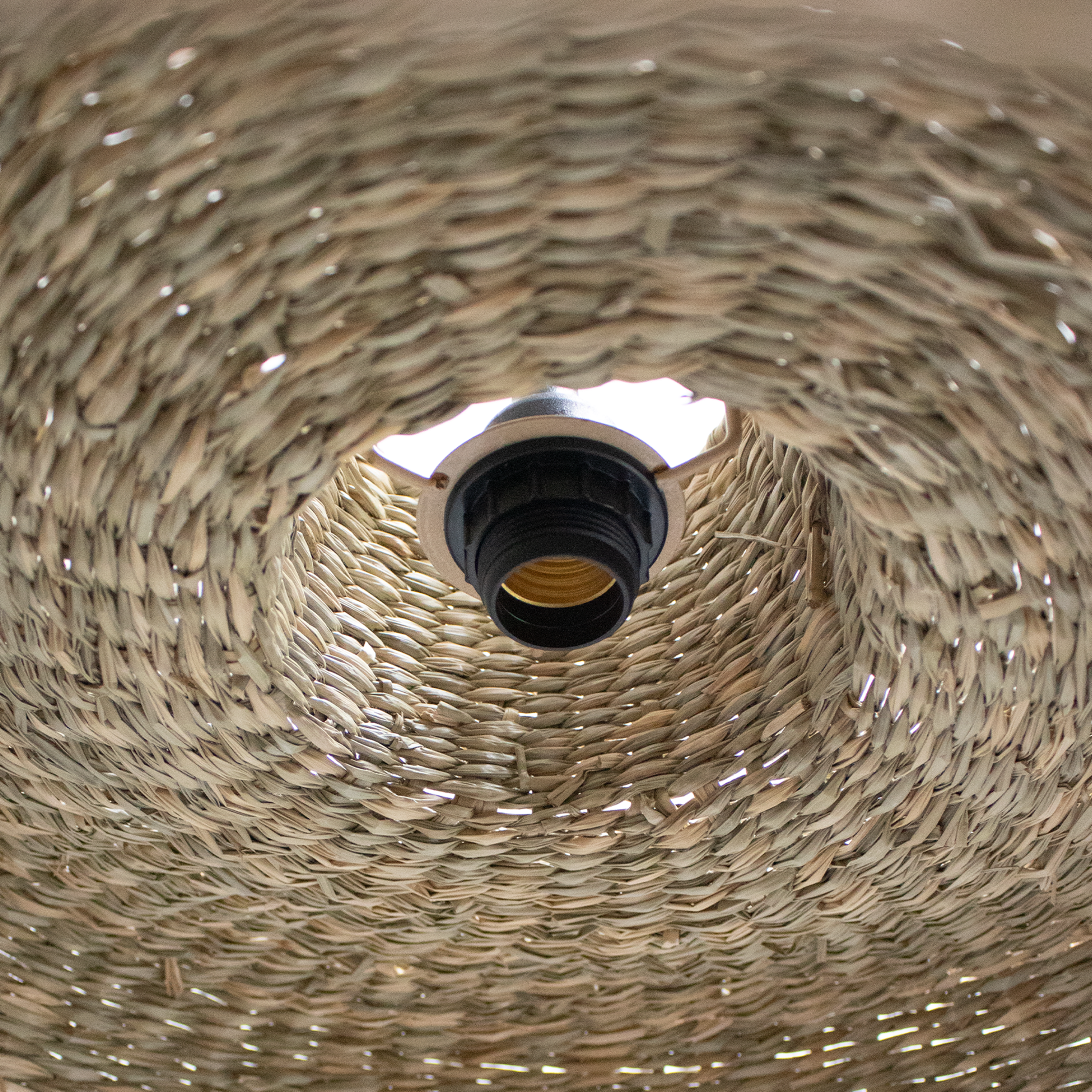 Lámpara de techo colgante de exterior de mimbre marrón 1 luz E27 INSPIRE Cambril 45 cm - 11