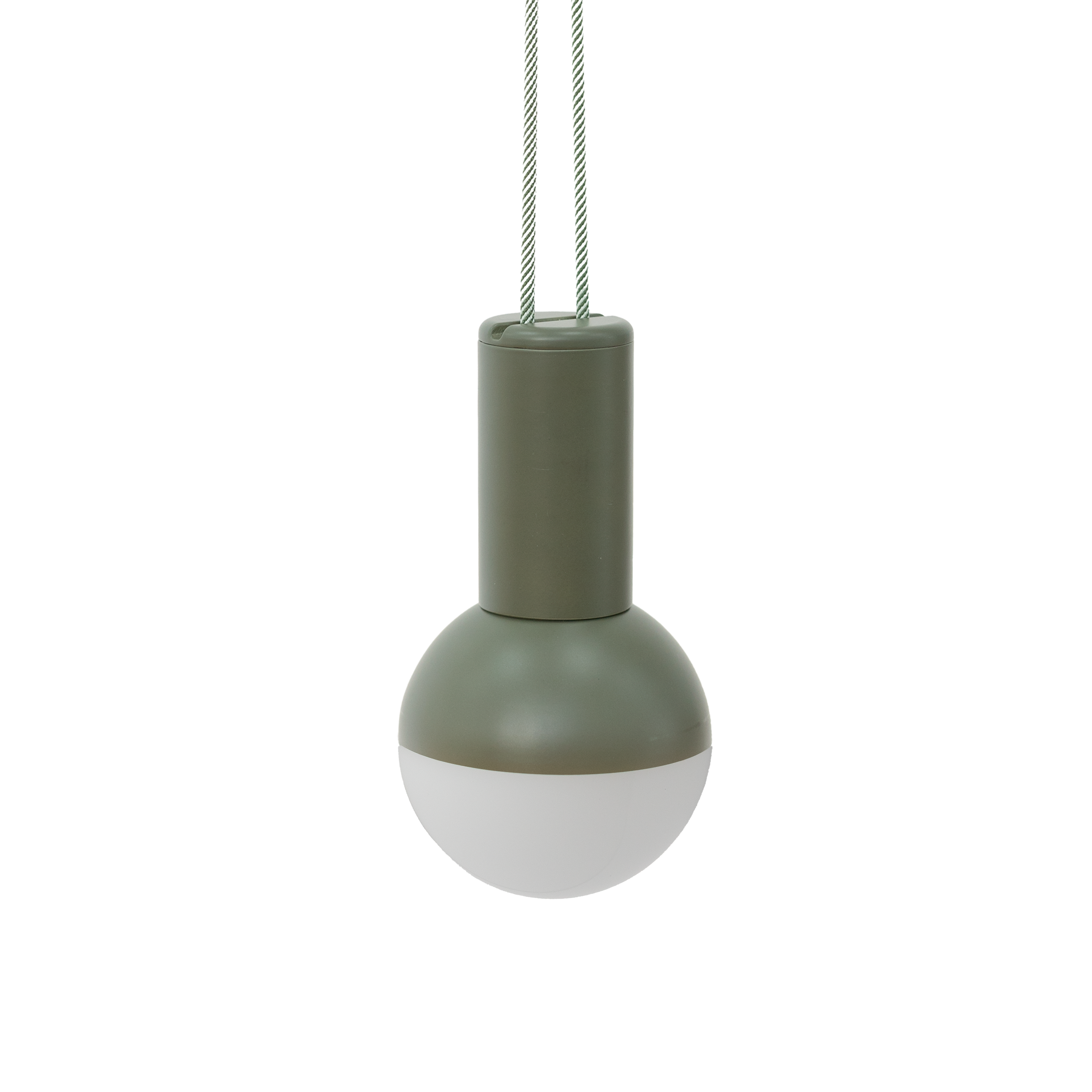 Lámpara de mesa sin cable LED con control de la intensidad de la luz Caspe Dolci INSPIRE con estructura verde pantalla verde luz cálida 3000K - 3