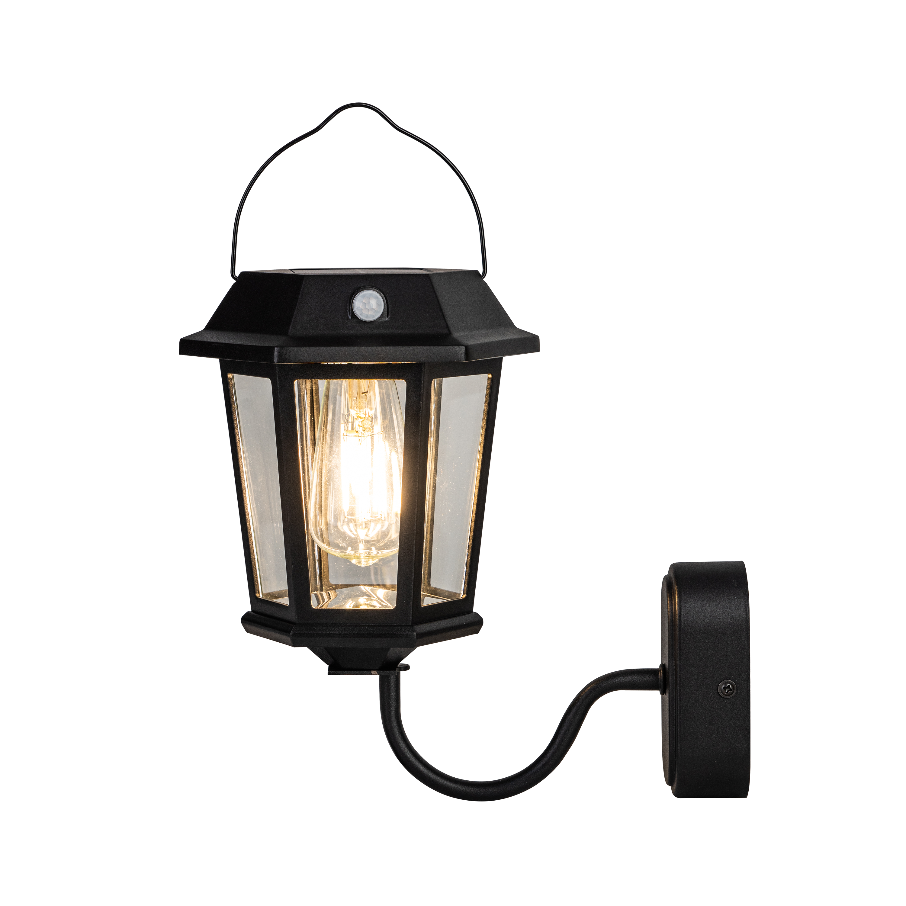 Applique / potelet solaire à détection, 180 Lm blanc chaud, noir Alcudia INSPIRE - 6