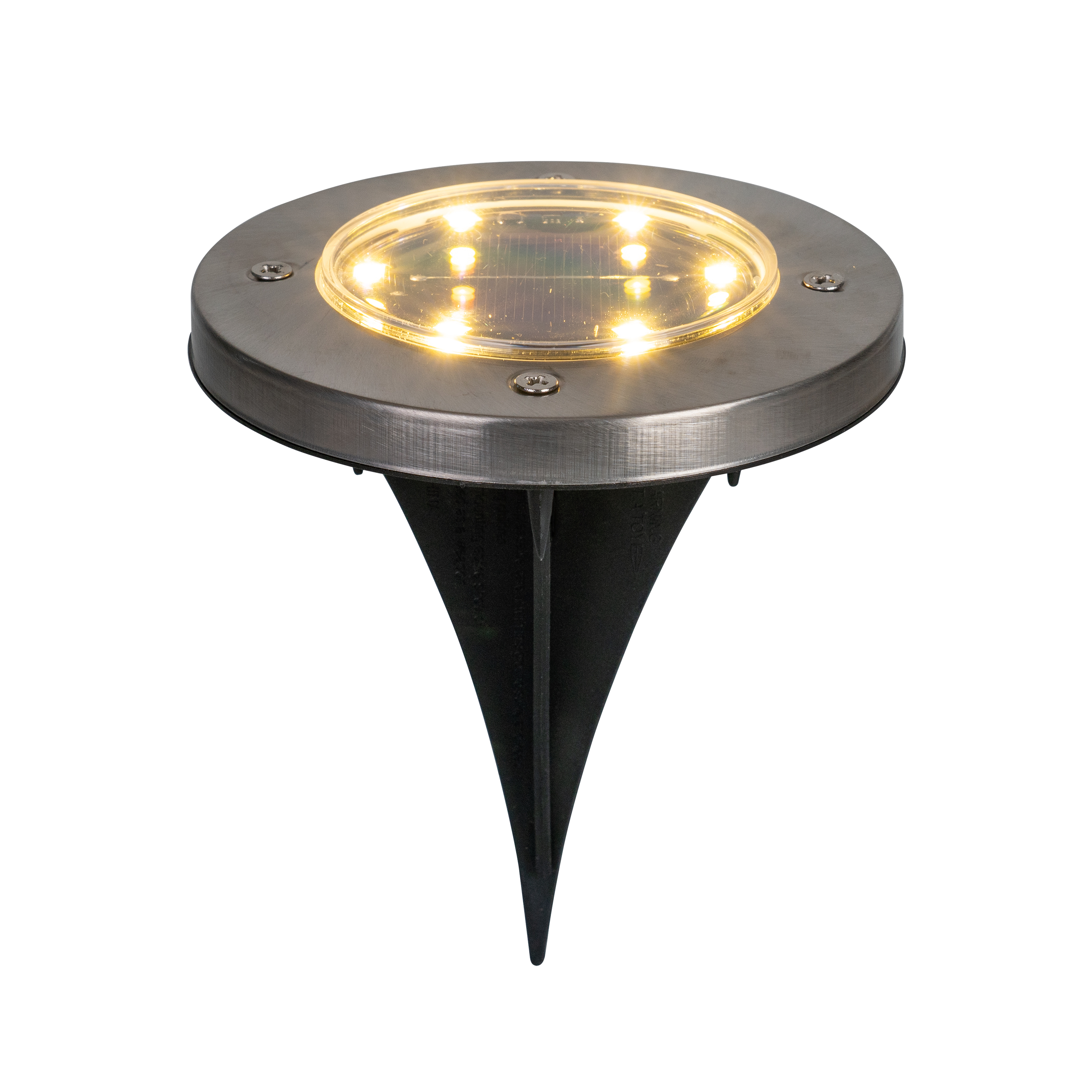 Lot de 4 spots à piquer solaire D.12 cm 4 lumens - 5