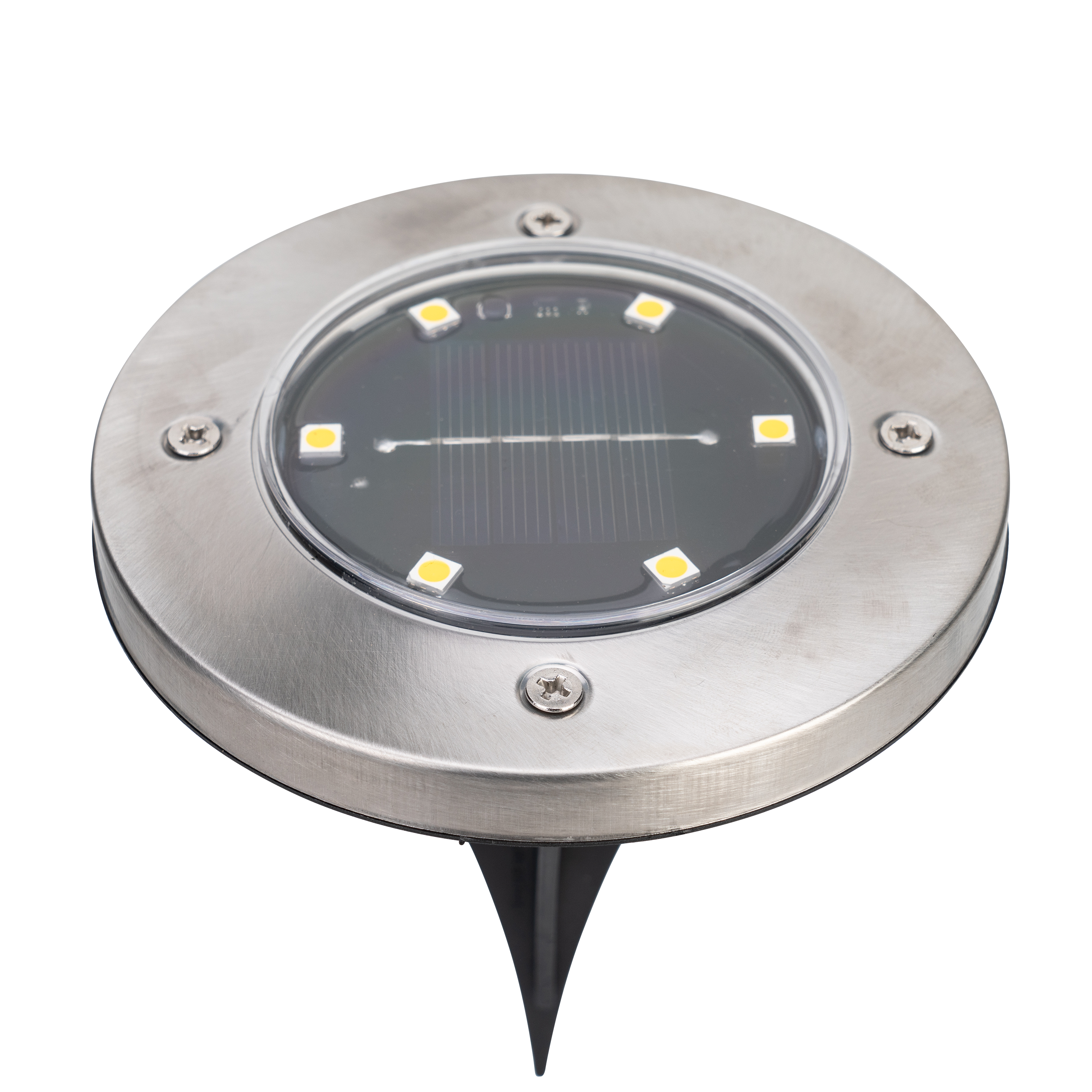 Lot de 4 spots à piquer solaire D.12 cm 4 lumens - 6