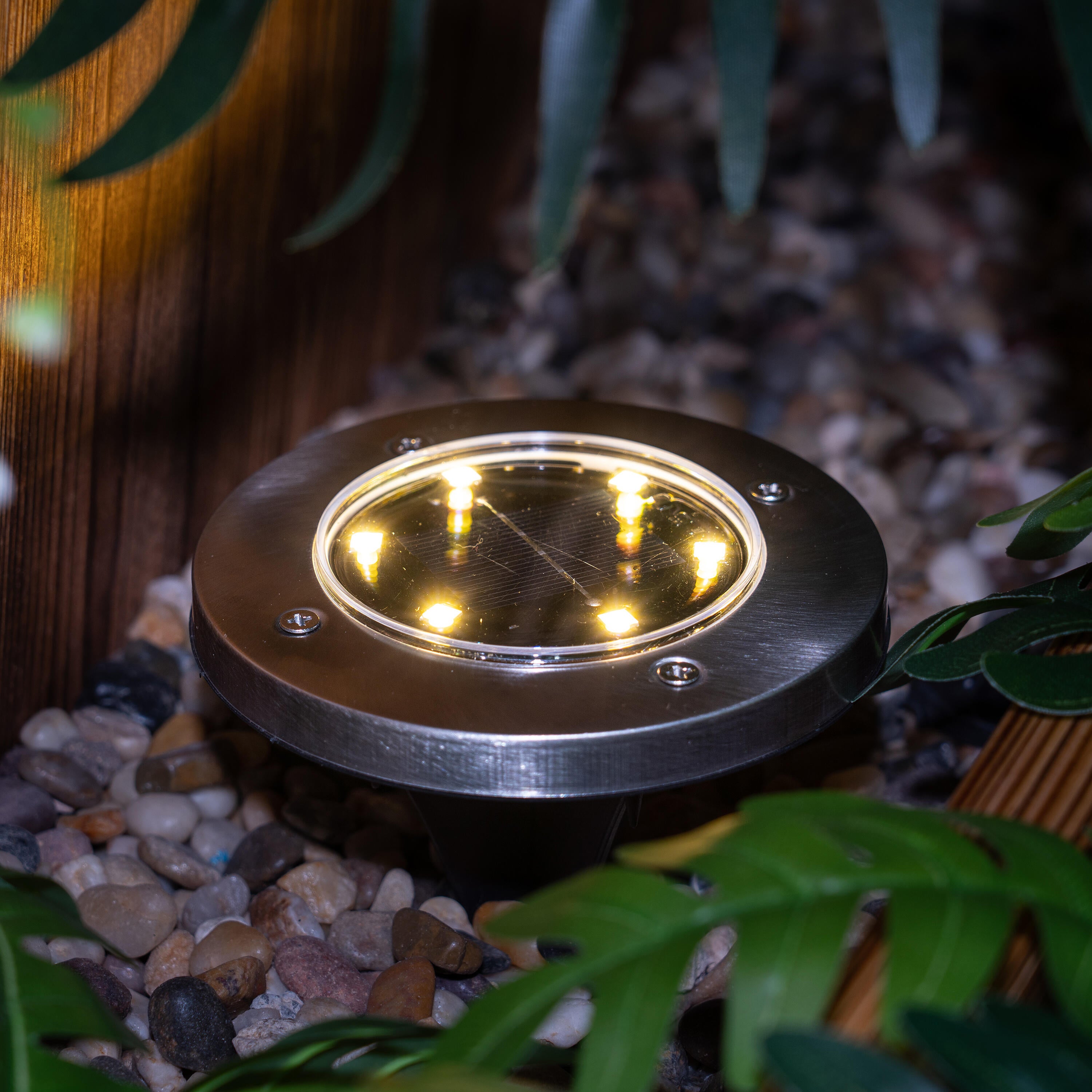 Lot de 4 spots à piquer solaire D.12 cm 4 lumens - 3