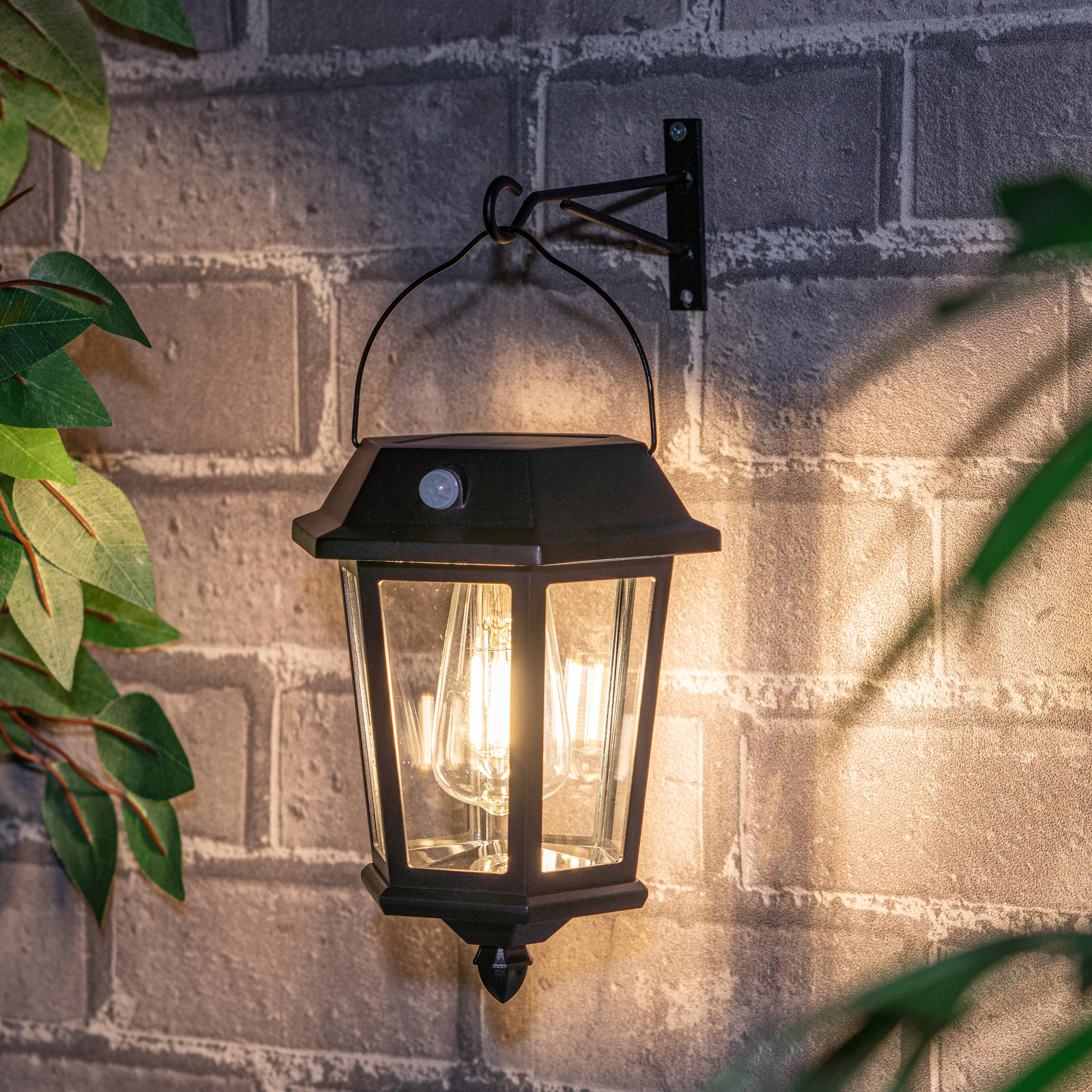 Candeeiro de parede exterior Alcudia 1800lm 3000k ip44 preto Inspire - 18