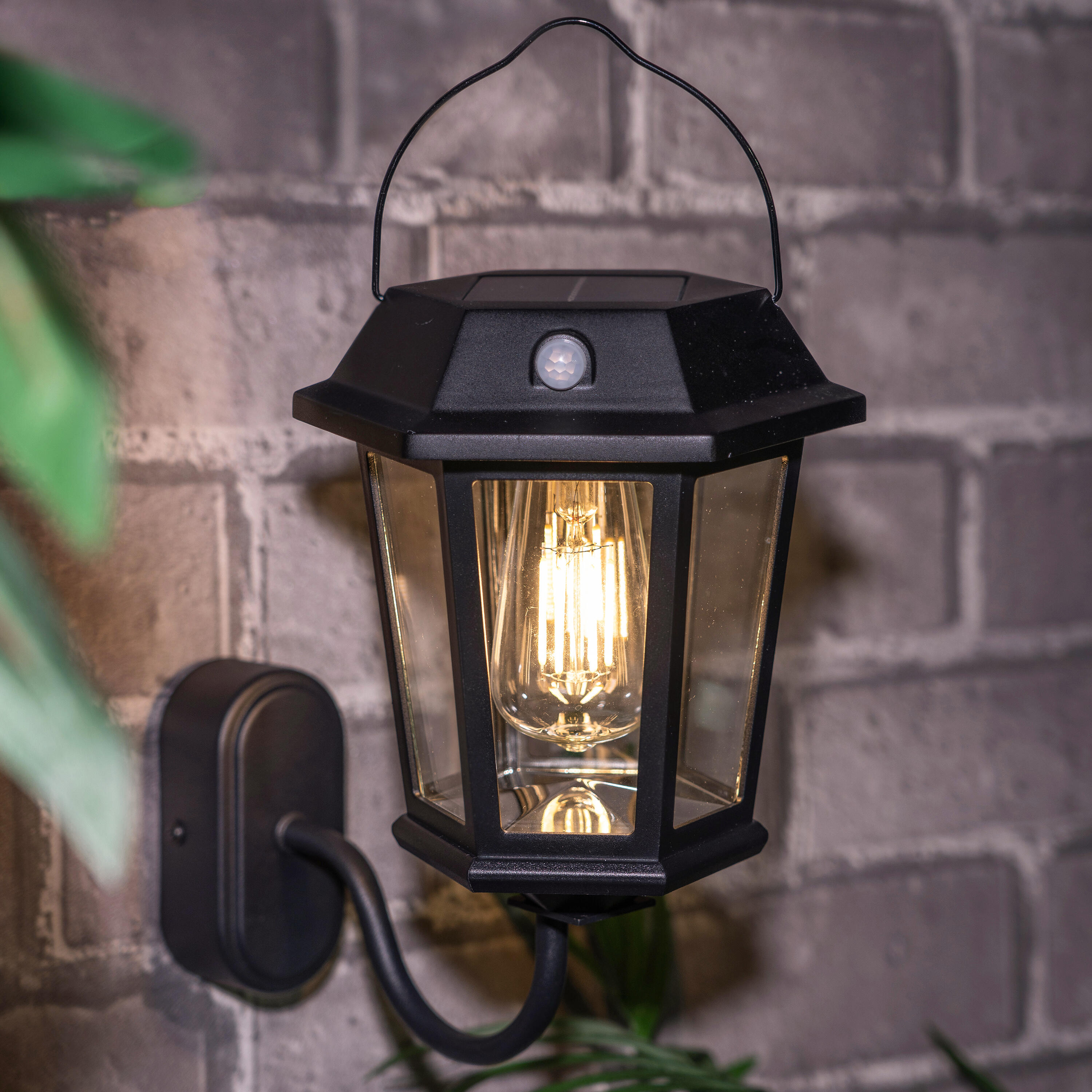 Applique / potelet solaire à détection, 180 Lm blanc chaud, noir Alcudia INSPIRE - 5