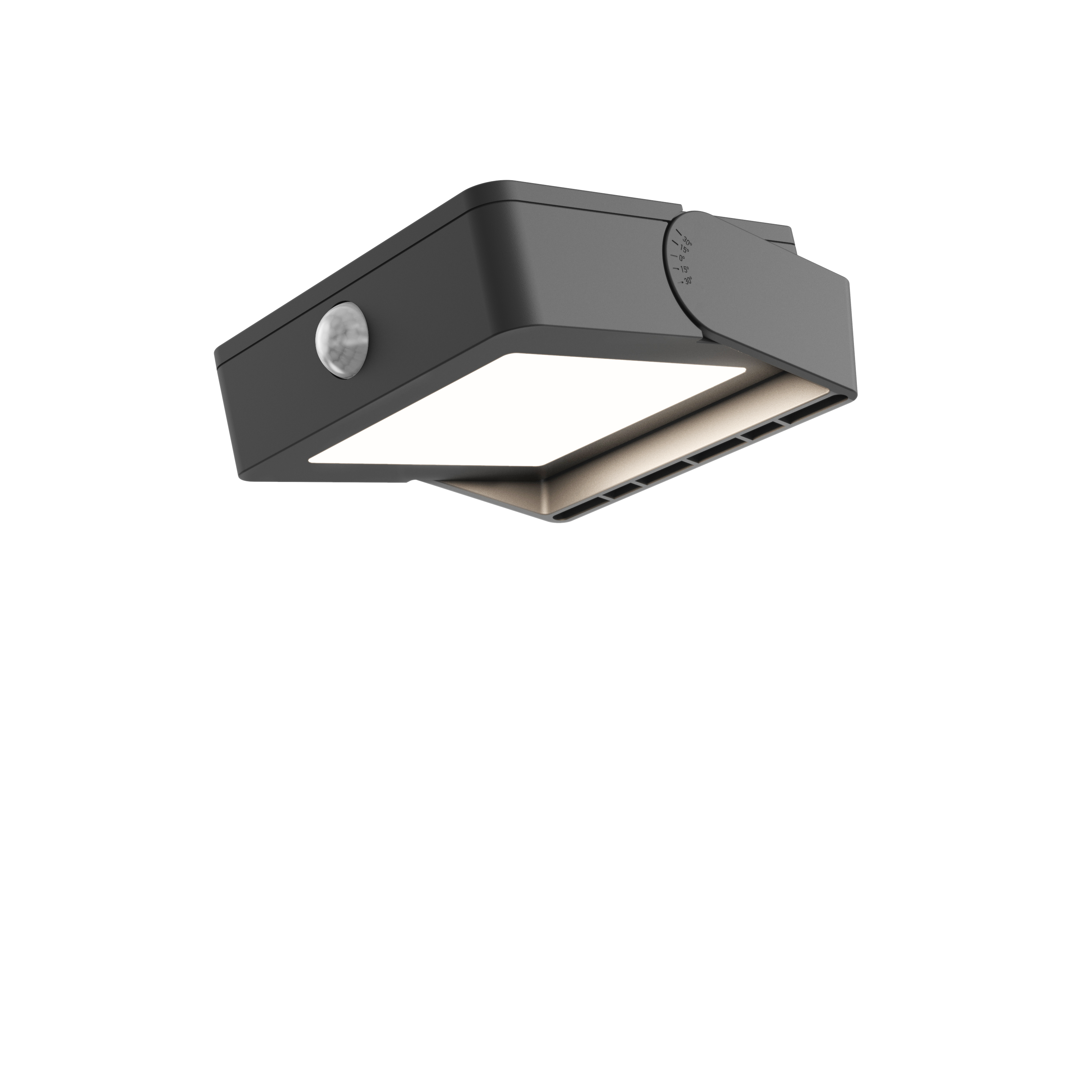 Applique solaire à détection, 500 Lumen blanc neutre, noir INSPIRE - 6