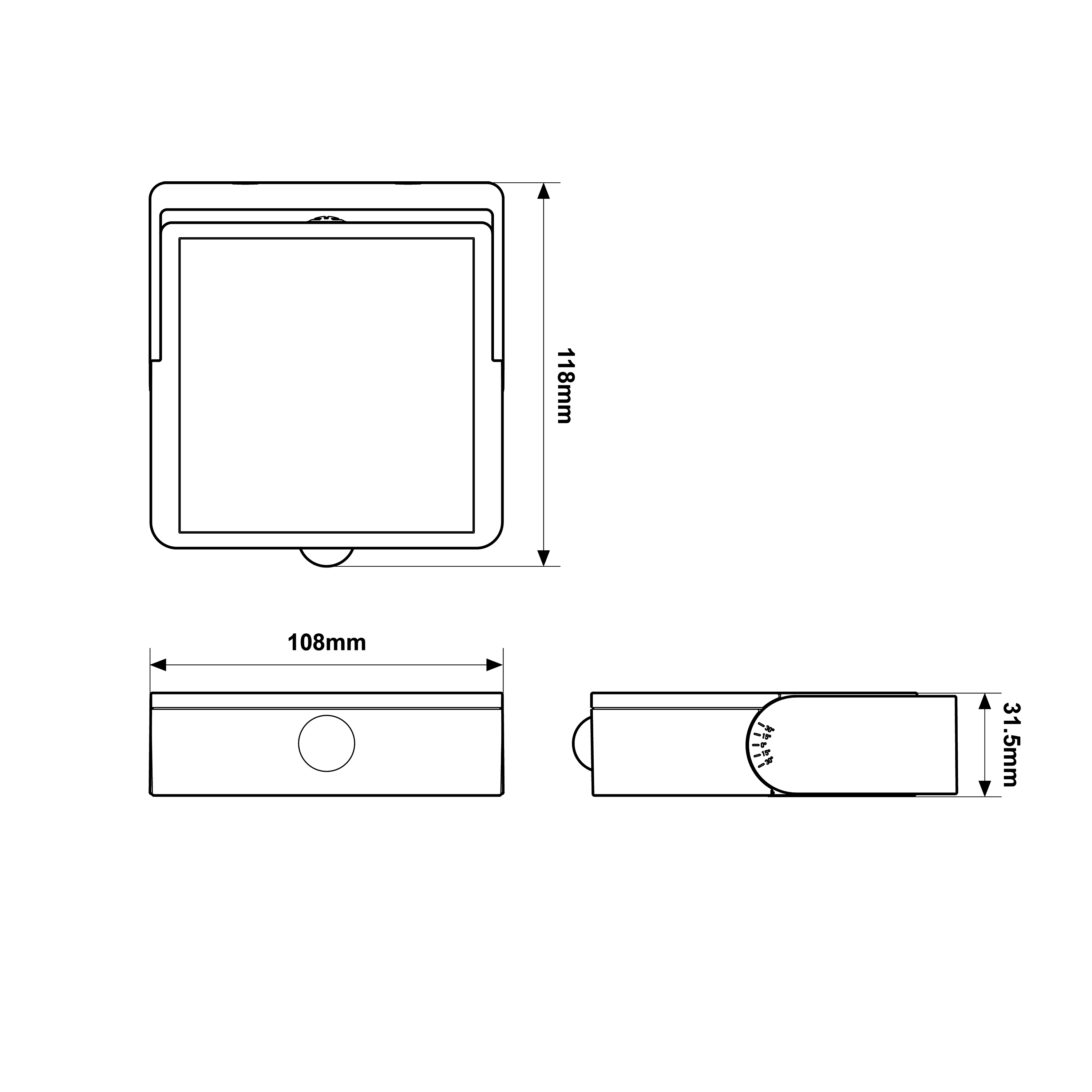 Applique solaire à détection, 500 Lumen blanc neutre, noir INSPIRE - 5