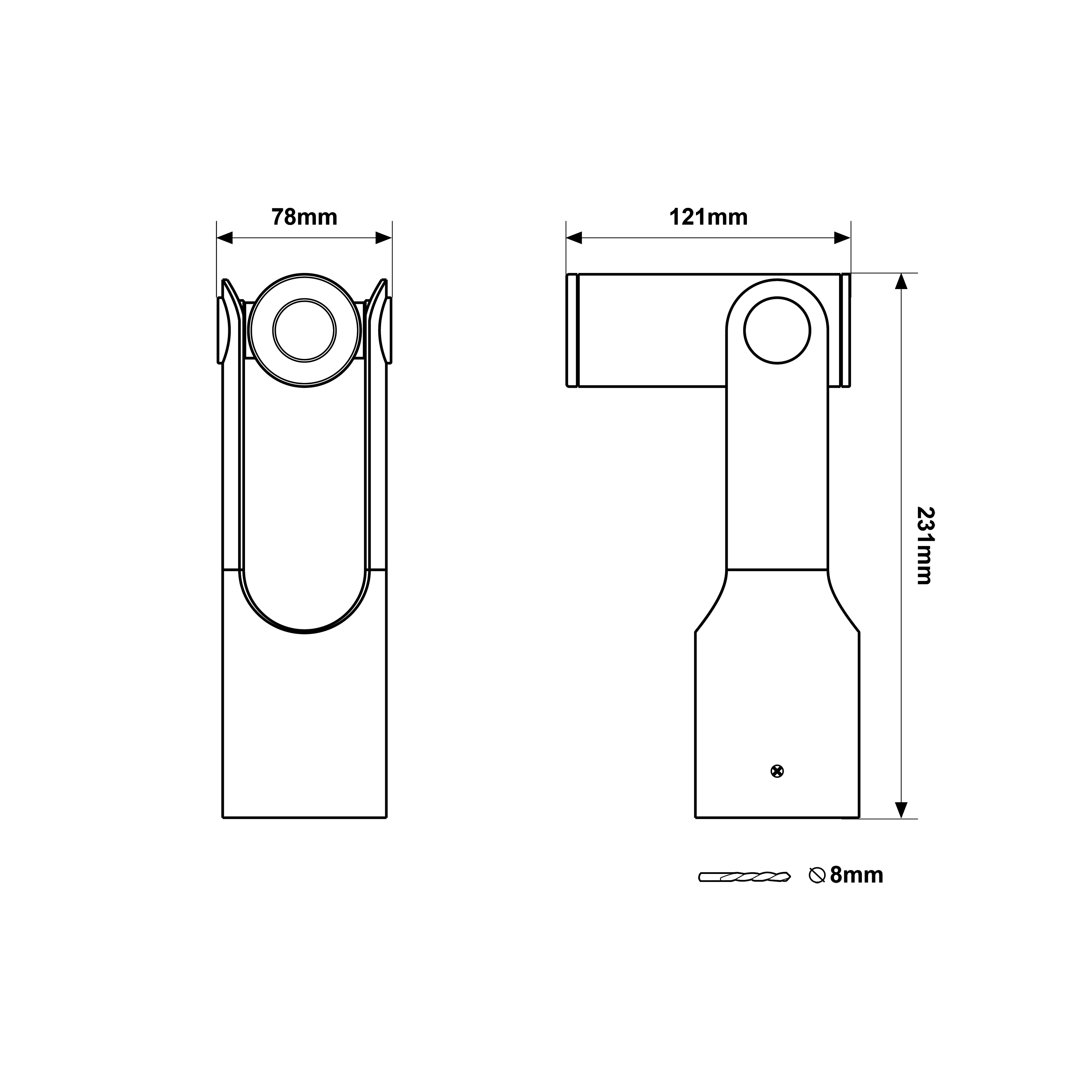 Borne extérieure LED, 1200 lumens blanc neutre, Sicile rouge INSPIRE - 10