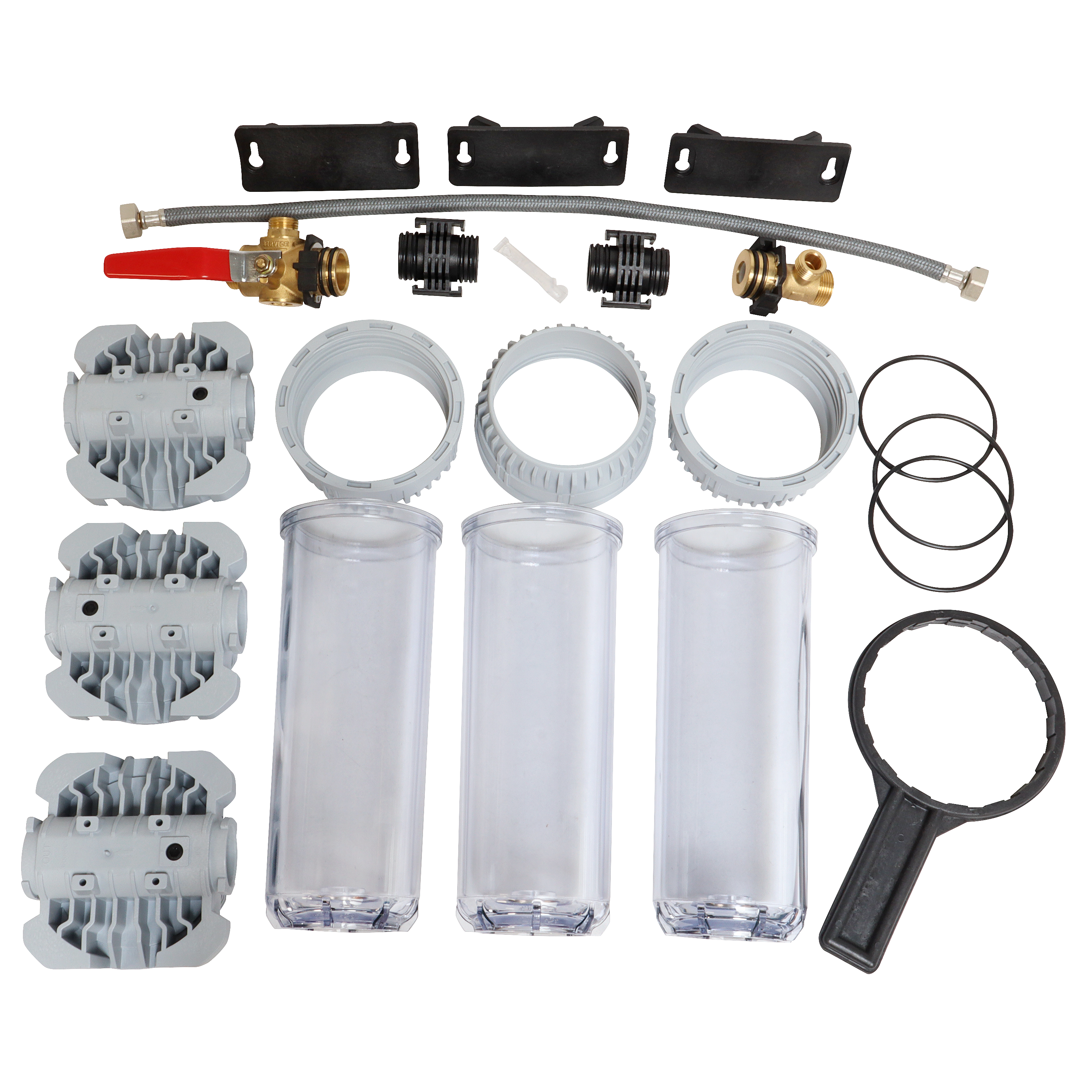 Stazione trattamento acqua triplo con Bypass EQUATION SL10 tre stadi M3/4 6 mesi - 3