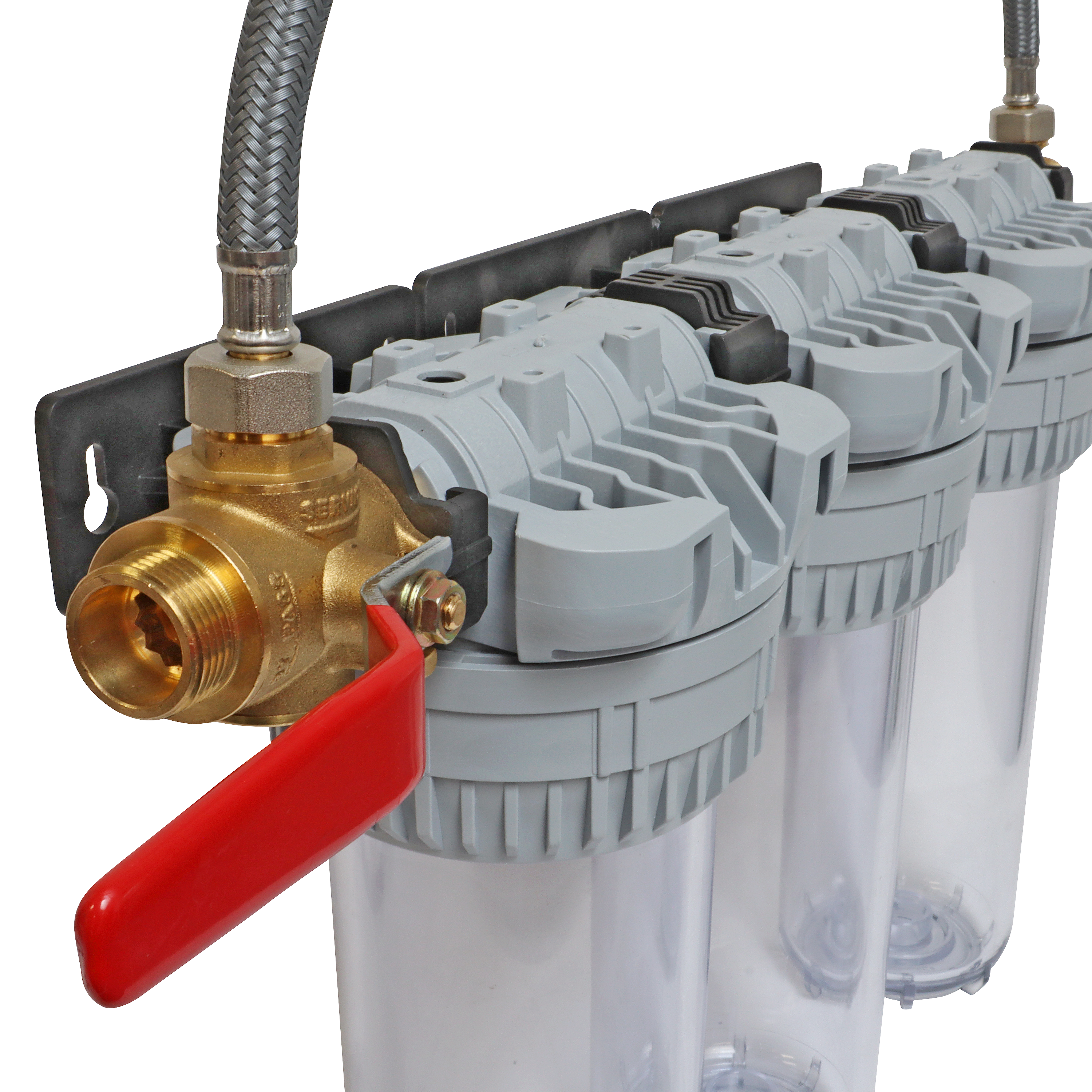 Stazione trattamento acqua triplo con Bypass EQUATION SL10 tre stadi M3/4 6 mesi - 7