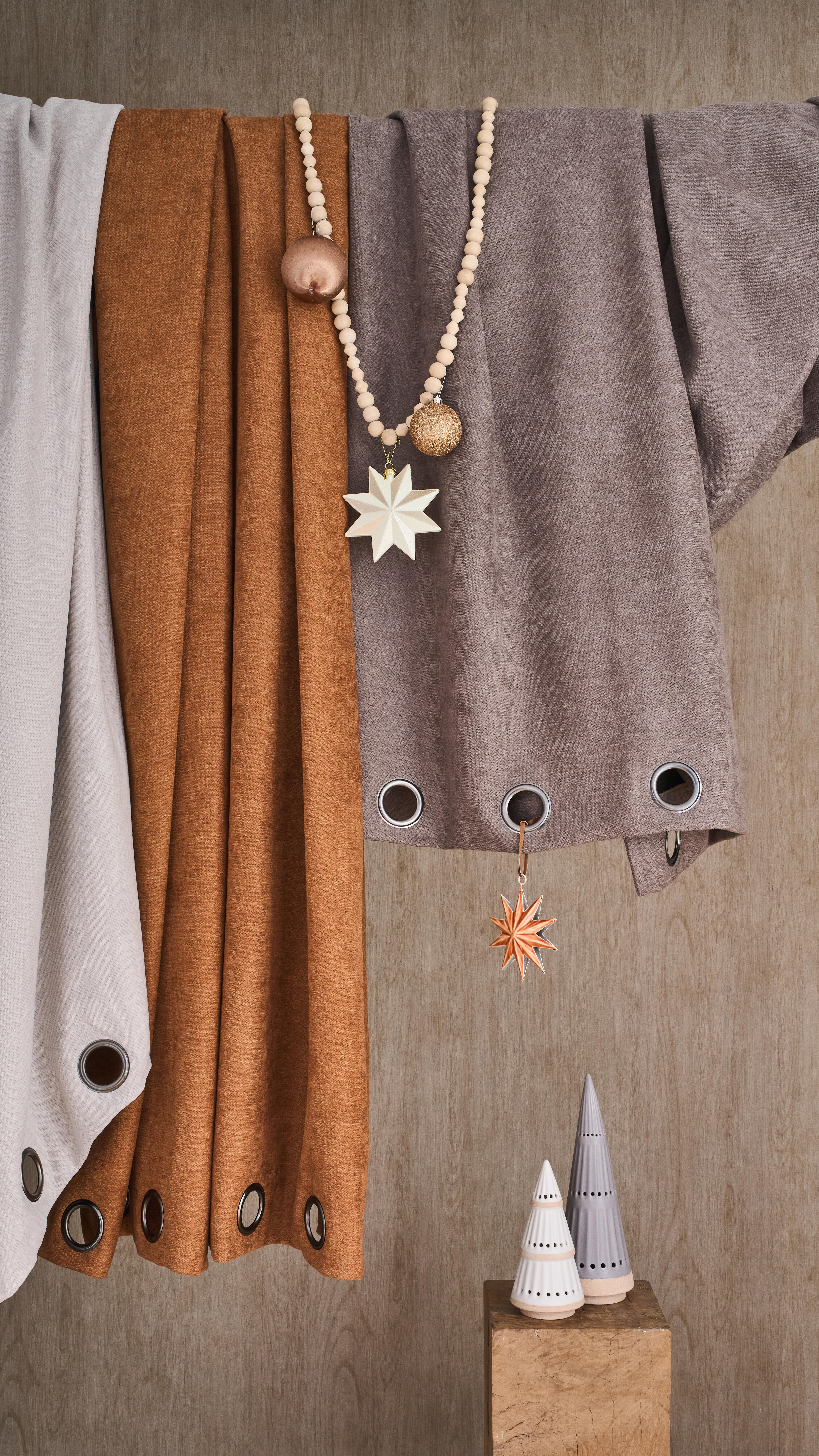 Rideau occultant thermique, Alaska, beige H.260 x l.140 cm - 3