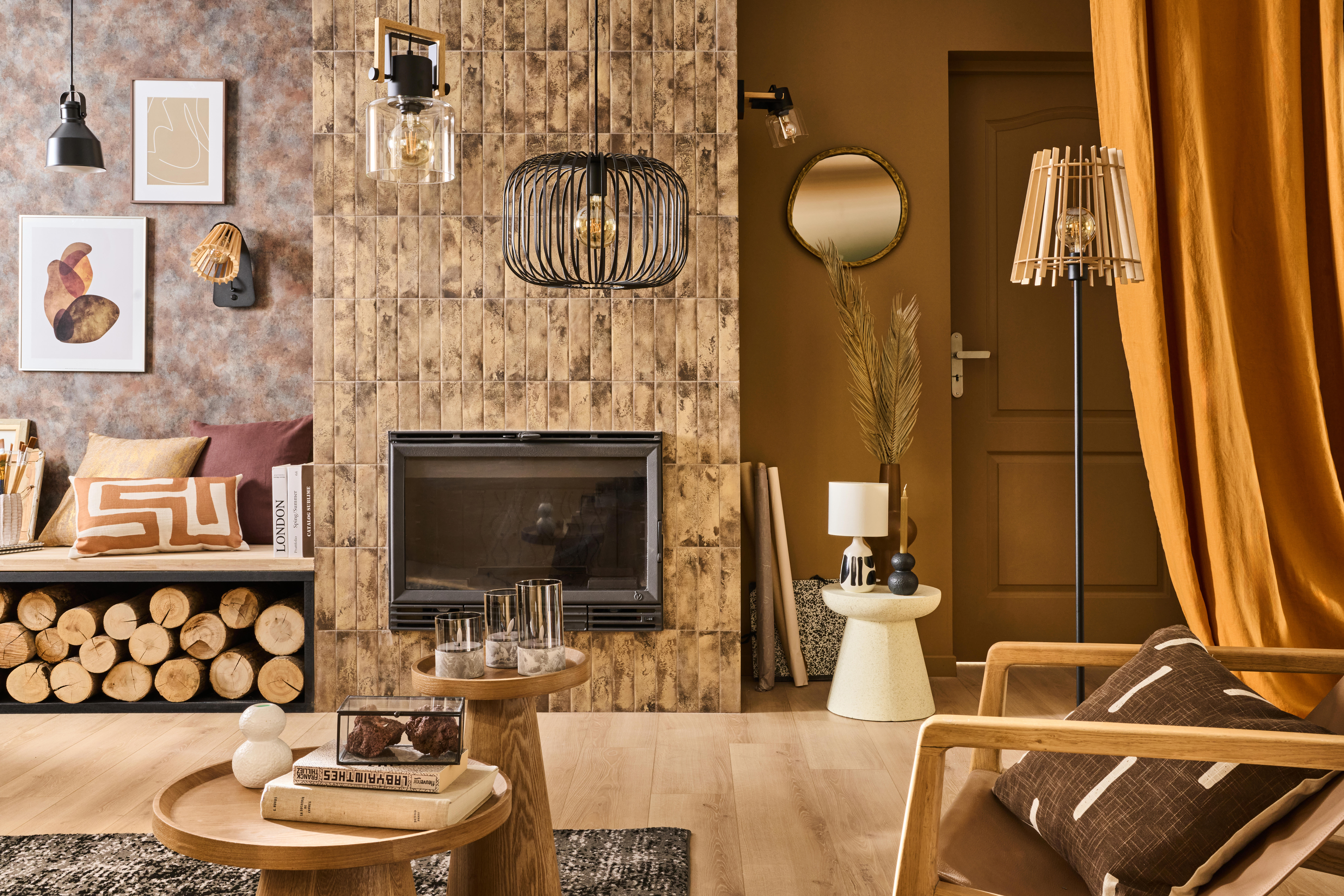 Suspension Ezio fer, noir, Diam.15.5 cm INSPIRE, E27 - 4