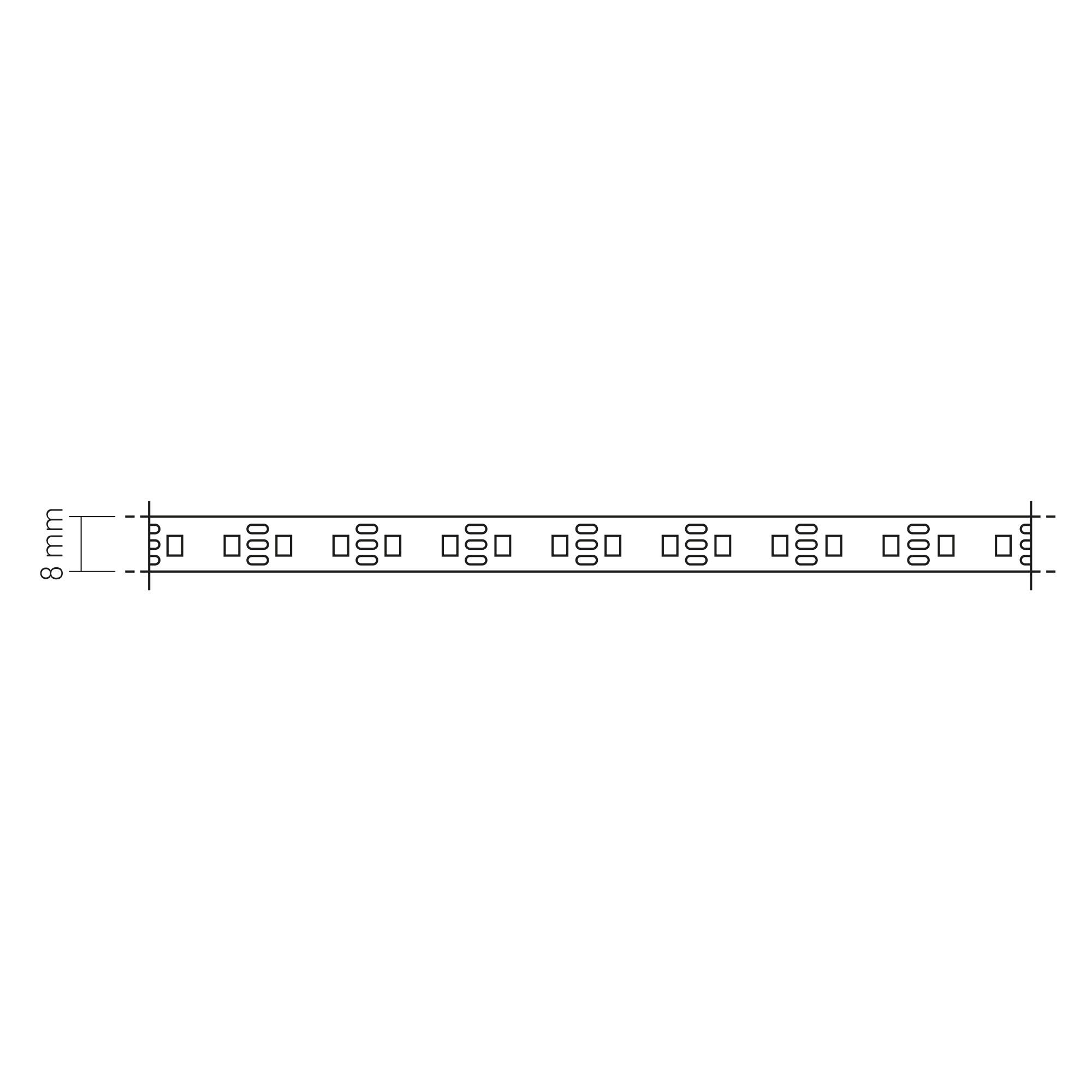 Tira LED por metro 24V SMD 2835 ALVERLAMP IP65 apto para exteriores 1168 lm luz blanco frío 6000K corte c/10cm - 2